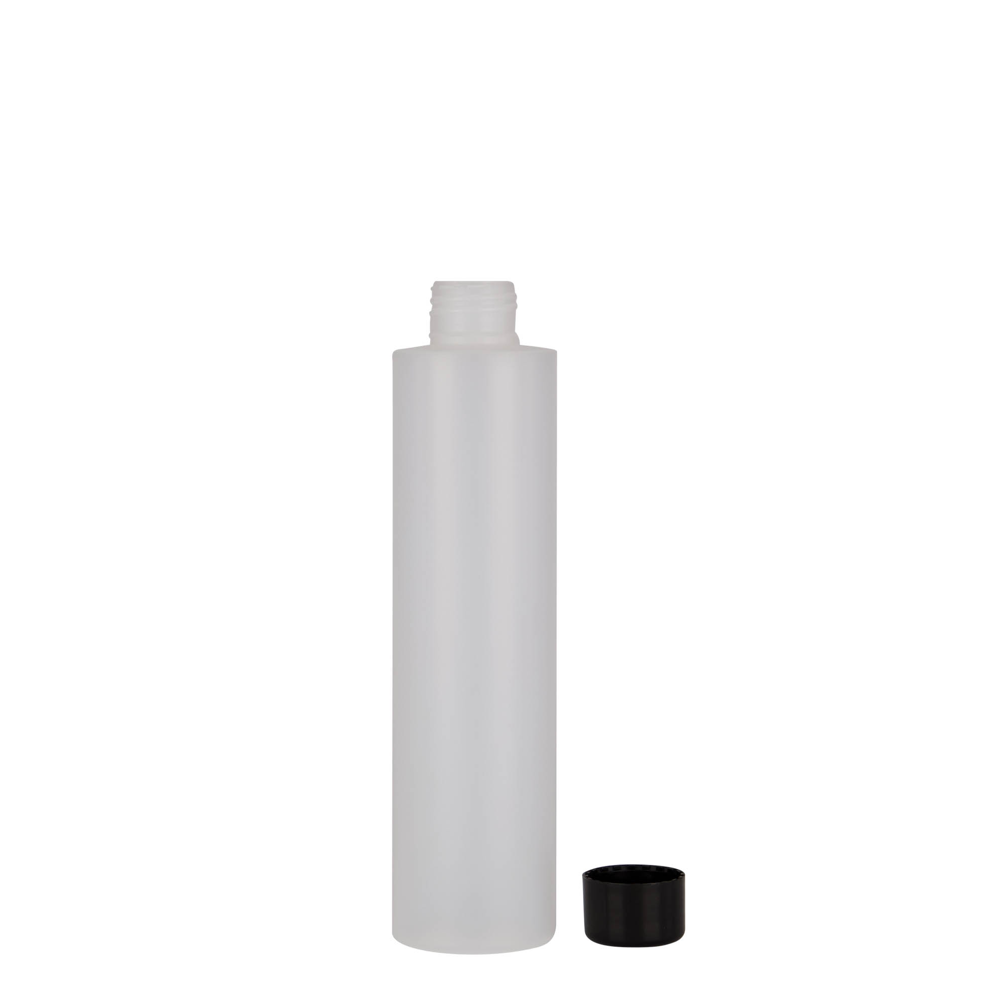 200 ml plastová fľaša 'Pipe', HDPE, prírodná, hrdlo: 24/410