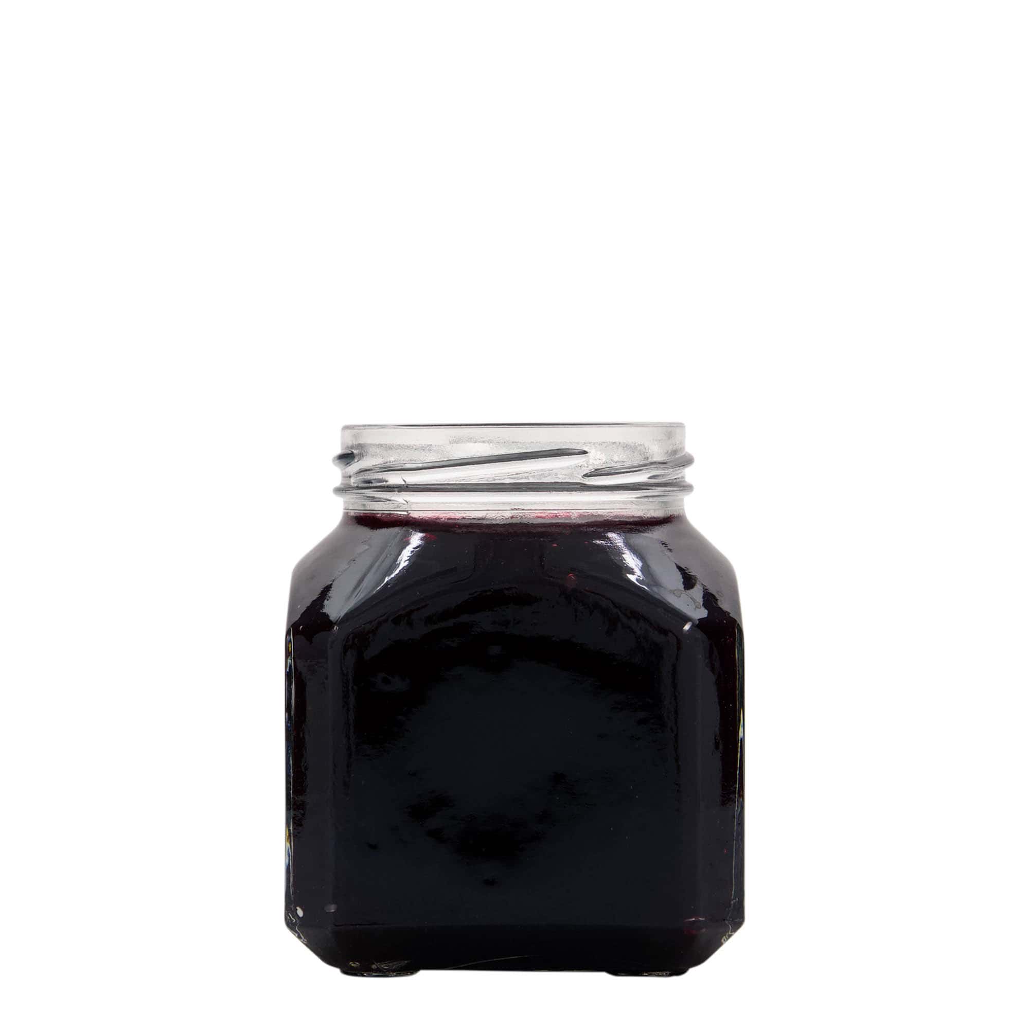 314 ml štvorcová nádoba „Miláno“, hrdlo: Twist-Off (TO 63)