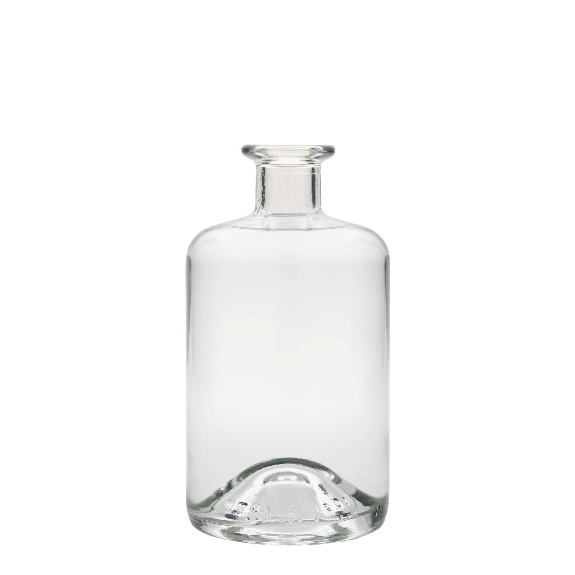 500 ml lekárnická sklenená fľaša, hrdlo: korok