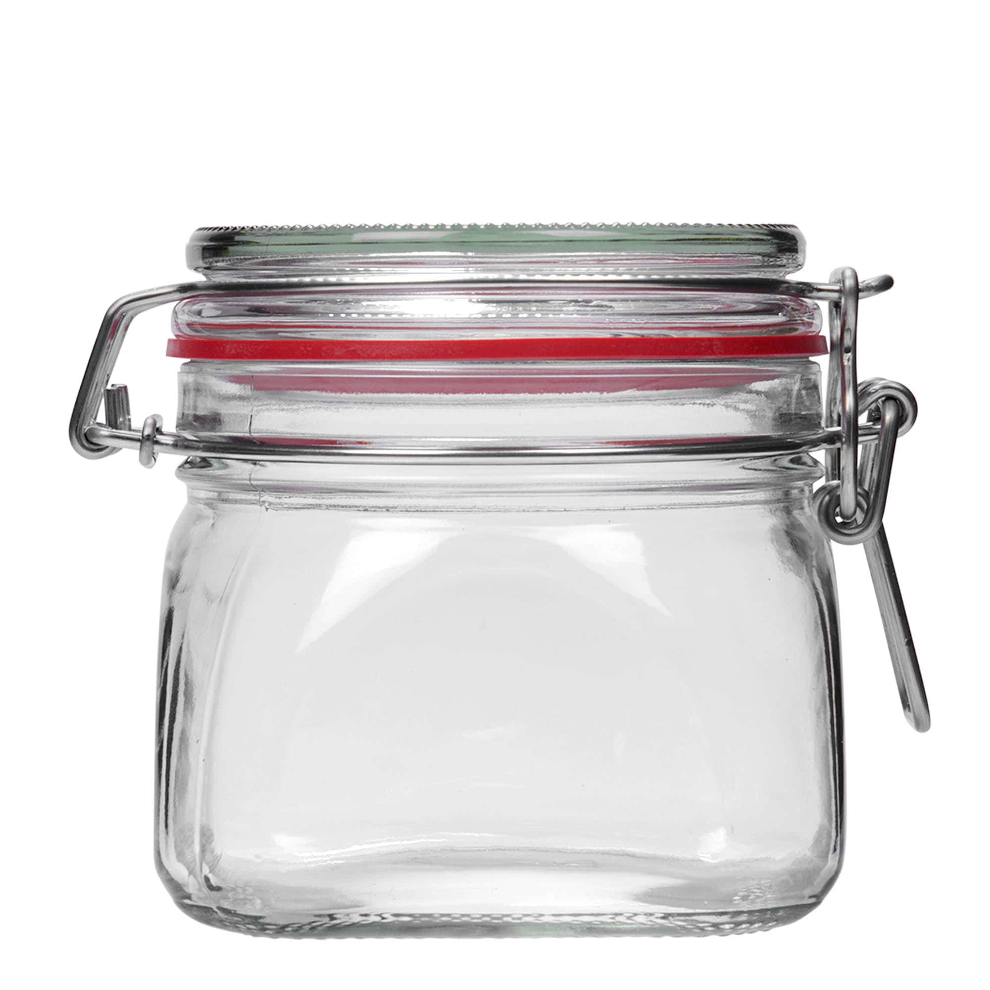 550 ml pohár so strmeňovým uzáverom, štvorcový, hrdlo: strmeňový uzáver 550 ml pohár so strmeňovým uzáverom, štvorcový, hrdlo: strmeňový uzáver
