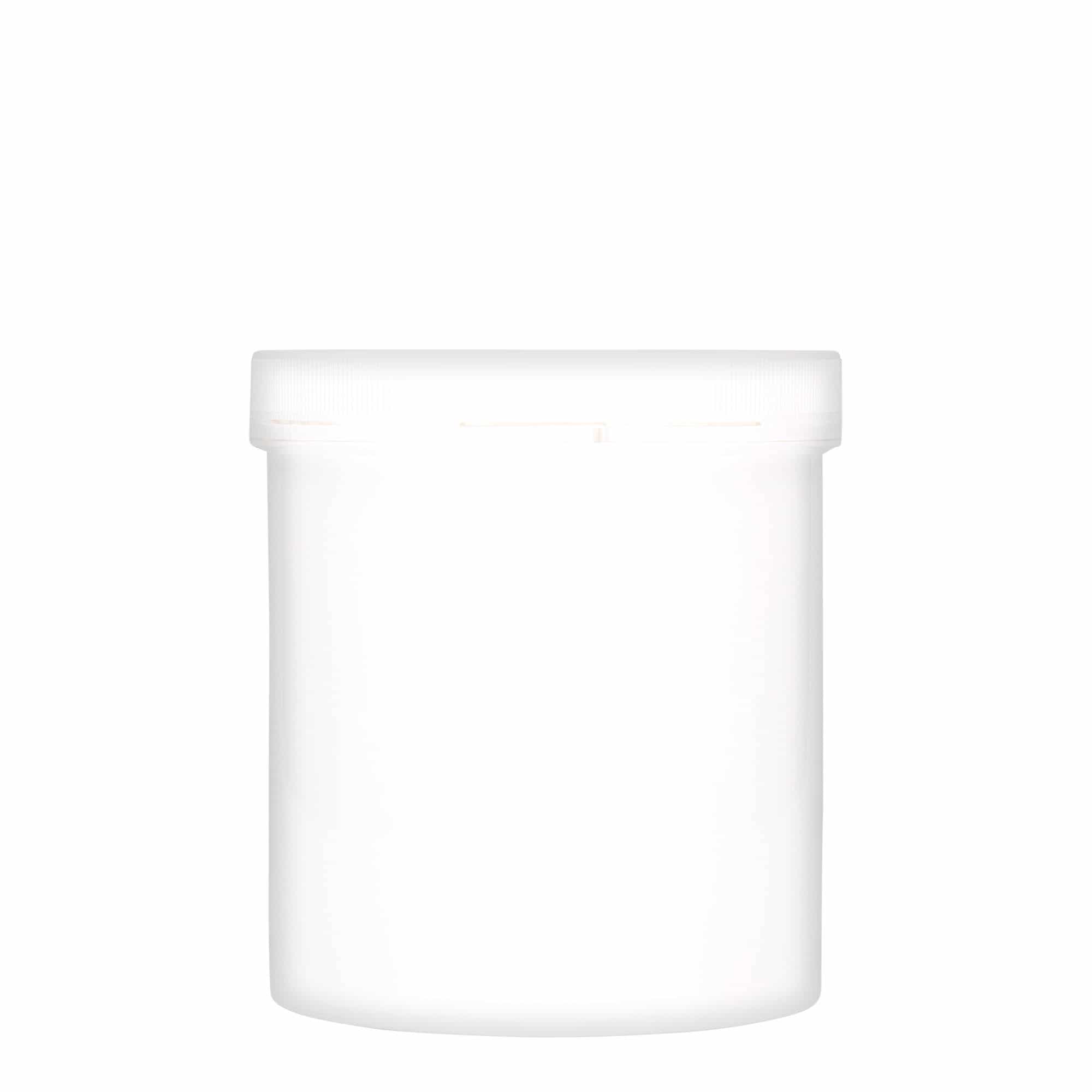1 000 ml plastová dóza „Securilock“, PP, biela farba, hrdlo: skrutkovací uzáver