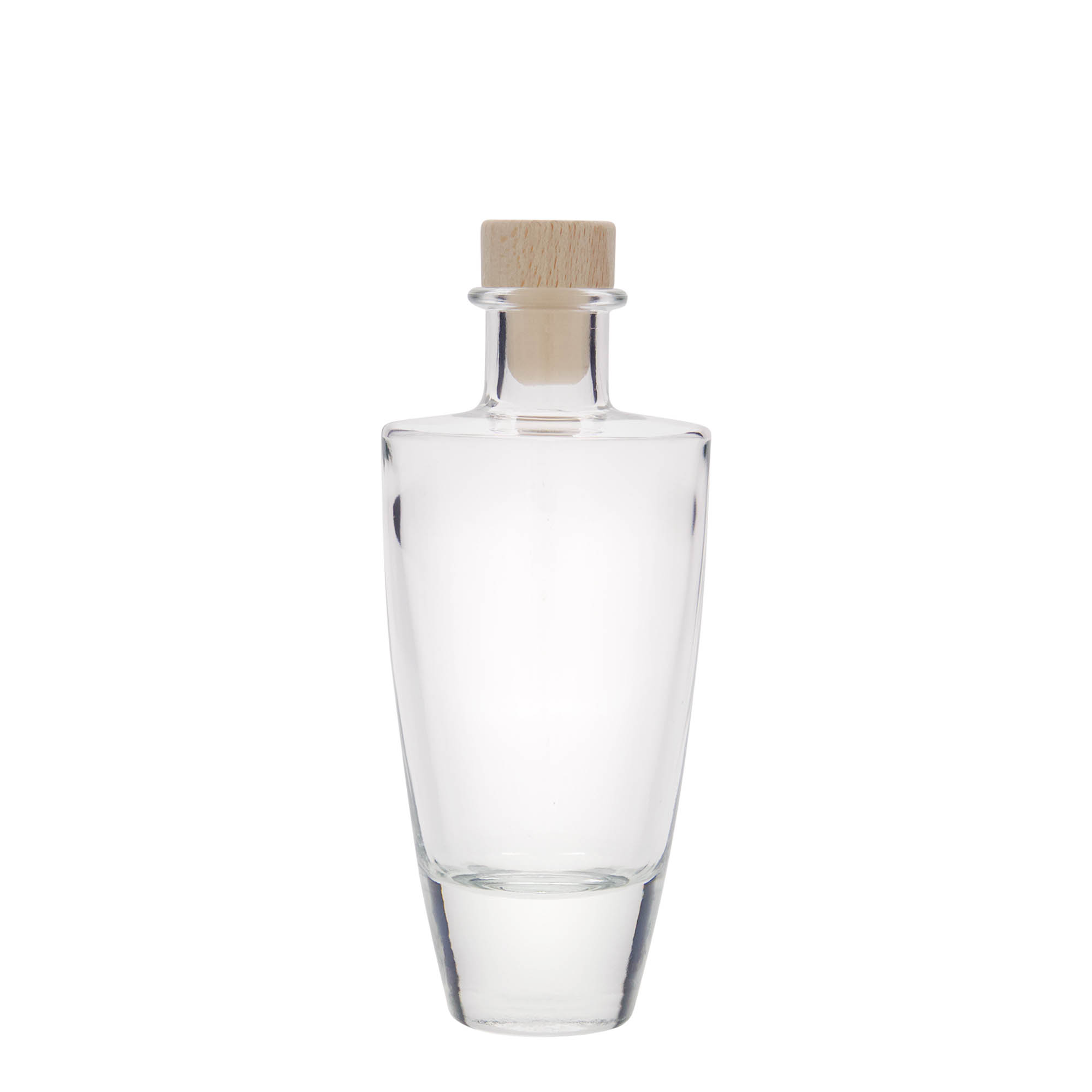 200 ml sklenená fľaša 'Vanessa', oválna, hrdlo: korok