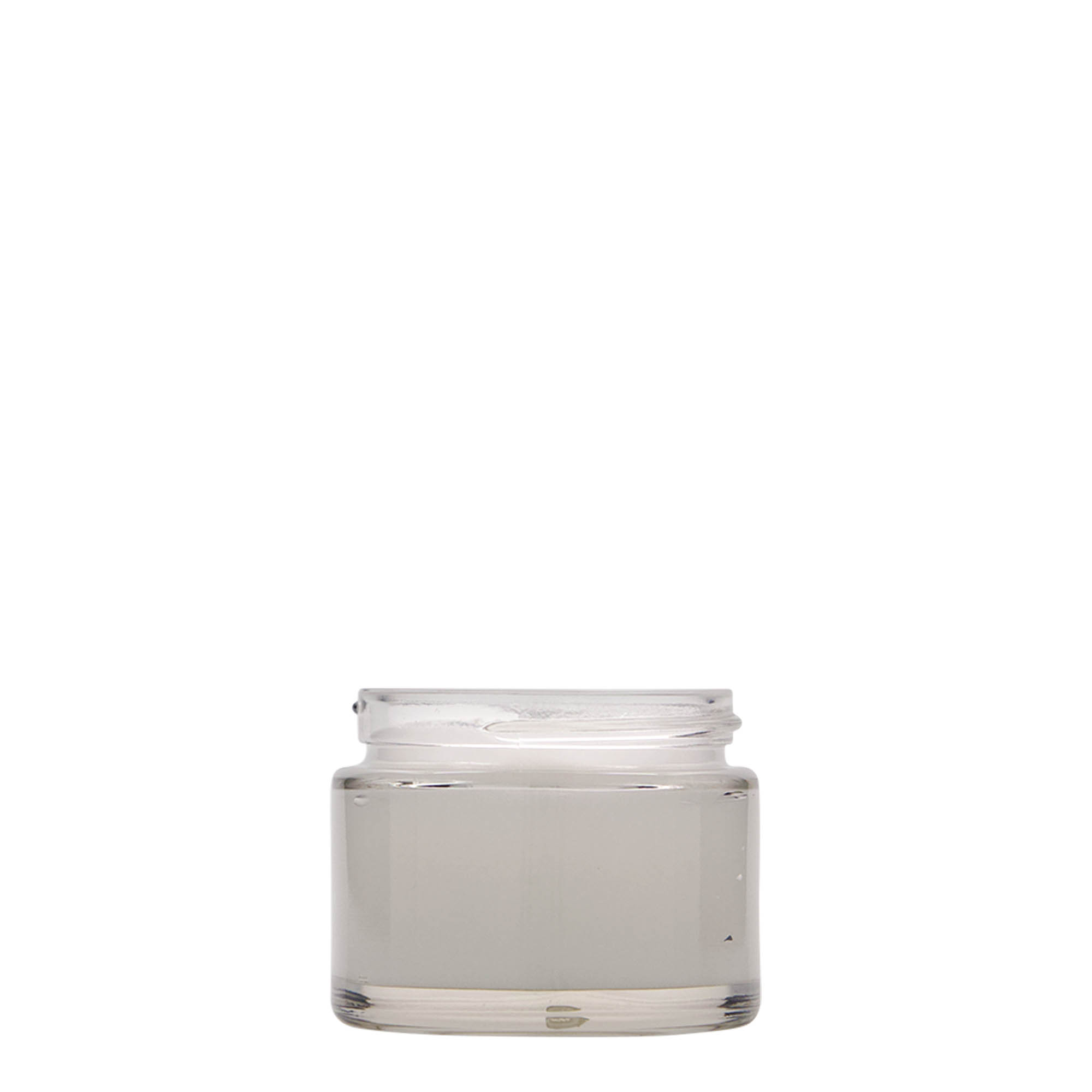 50 ml téglik „Beauty“, sklo, hrdlo: závitové viečko 50 ml téglik „Beauty“, sklo, hrdlo: závitové viečko