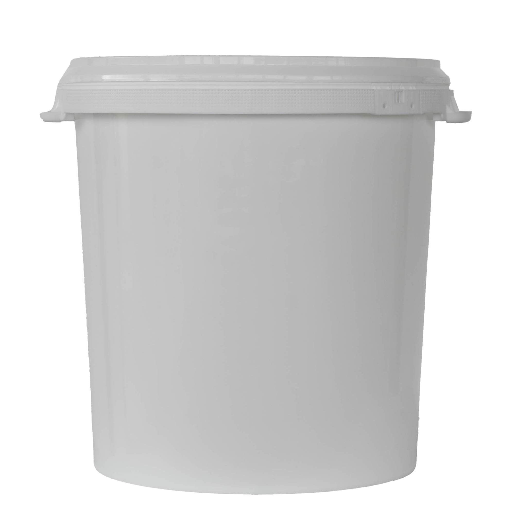 30 l vedro, PP plast, biele