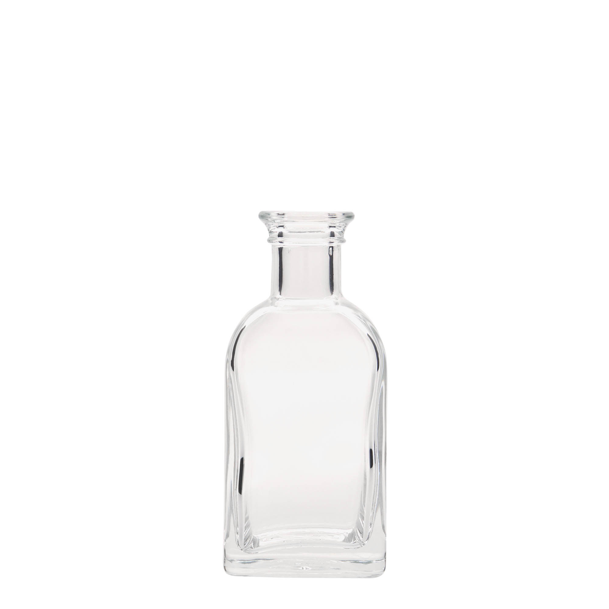 100 ml sklenená fľaša Apotheker Carré, štvorcová, hrdlo: korok 100 ml sklenená fľaša Apotheker Carré, štvorcová, hrdlo: korok