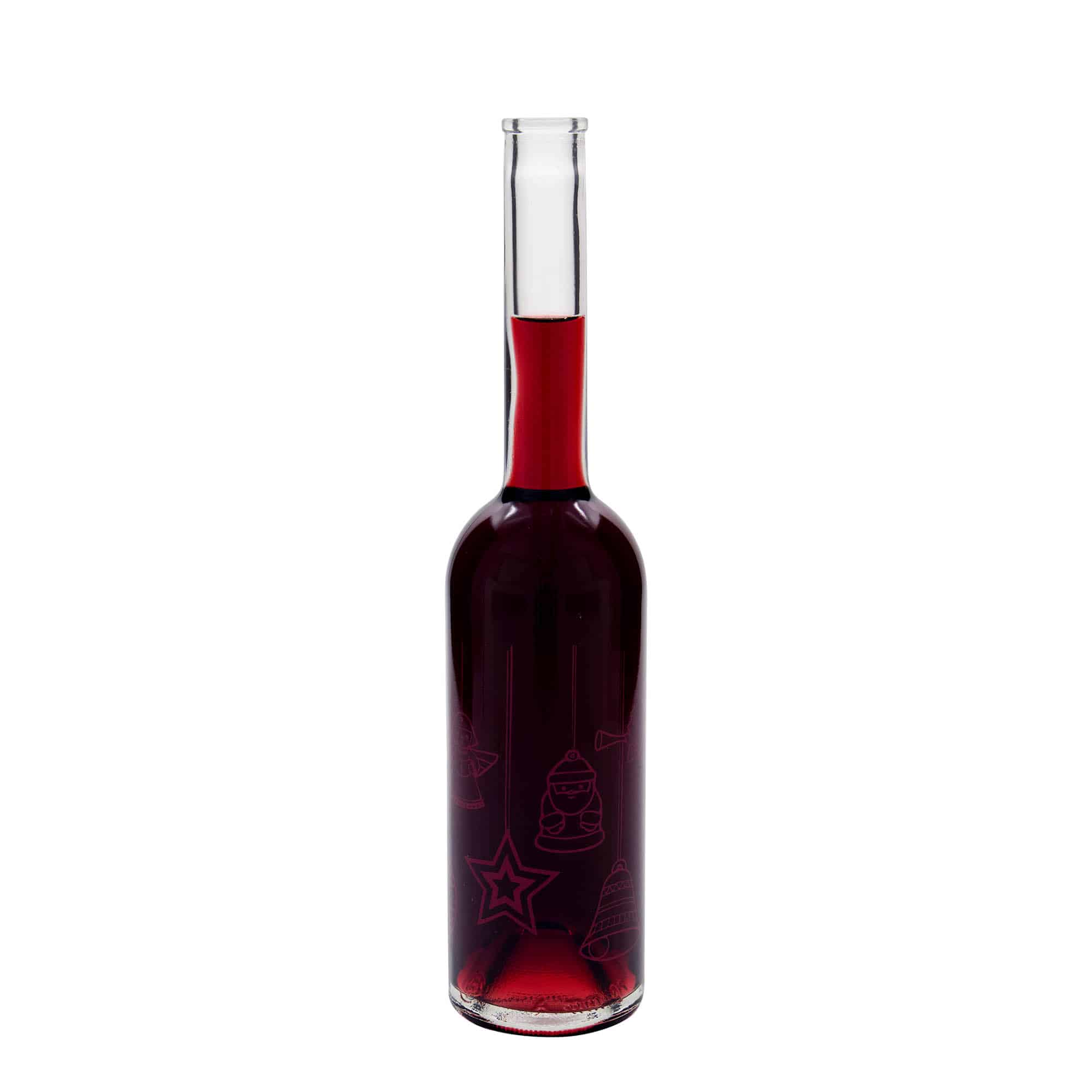 500 ml sklená fľaša „Opera“, motív: hviezdy, hrdlo: korok