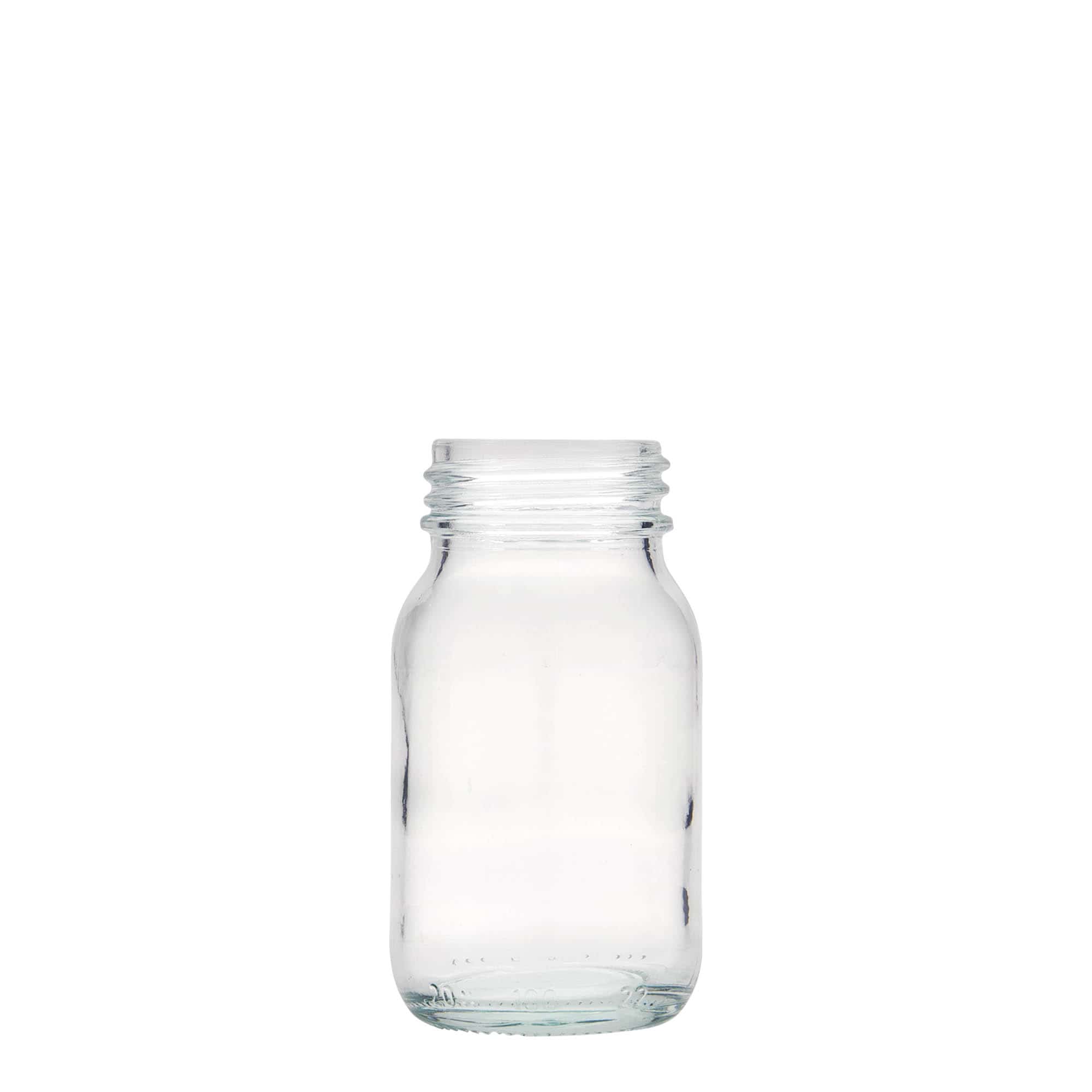 100 ml širokouhlová fľaša, hrdlo: DIN 40