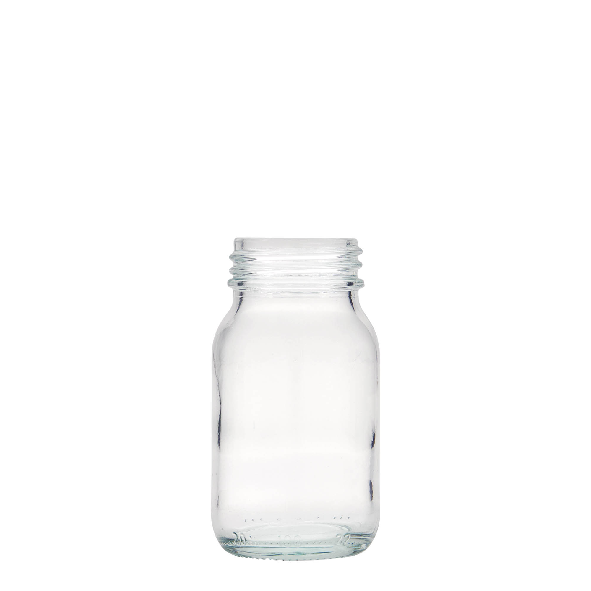 100 ml širokouhlová fľaša, hrdlo: DIN 40 100 ml širokouhlová fľaša, hrdlo: DIN 40