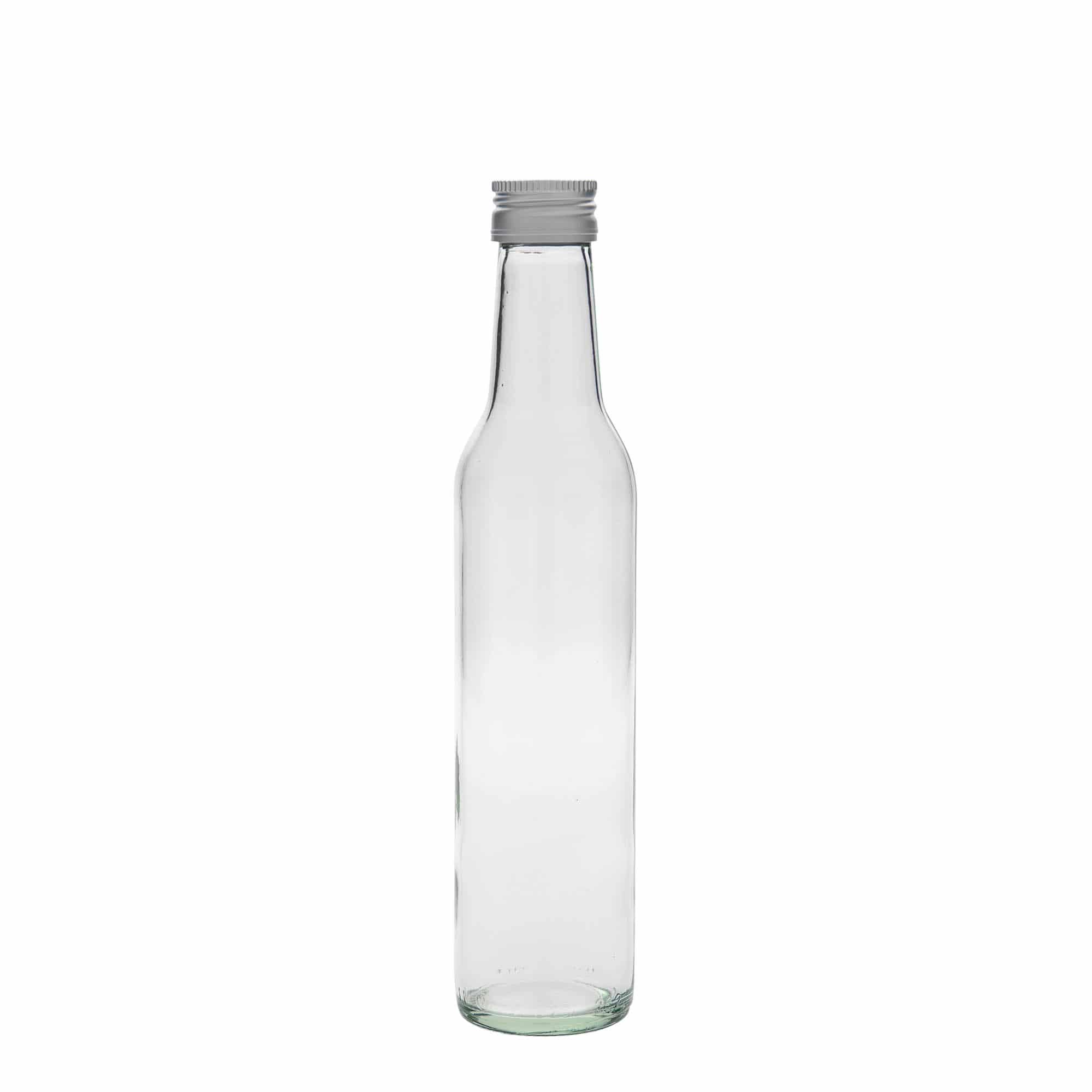 250 ml sklená fľaša „Cilindrica“, hrdlo: PP 28