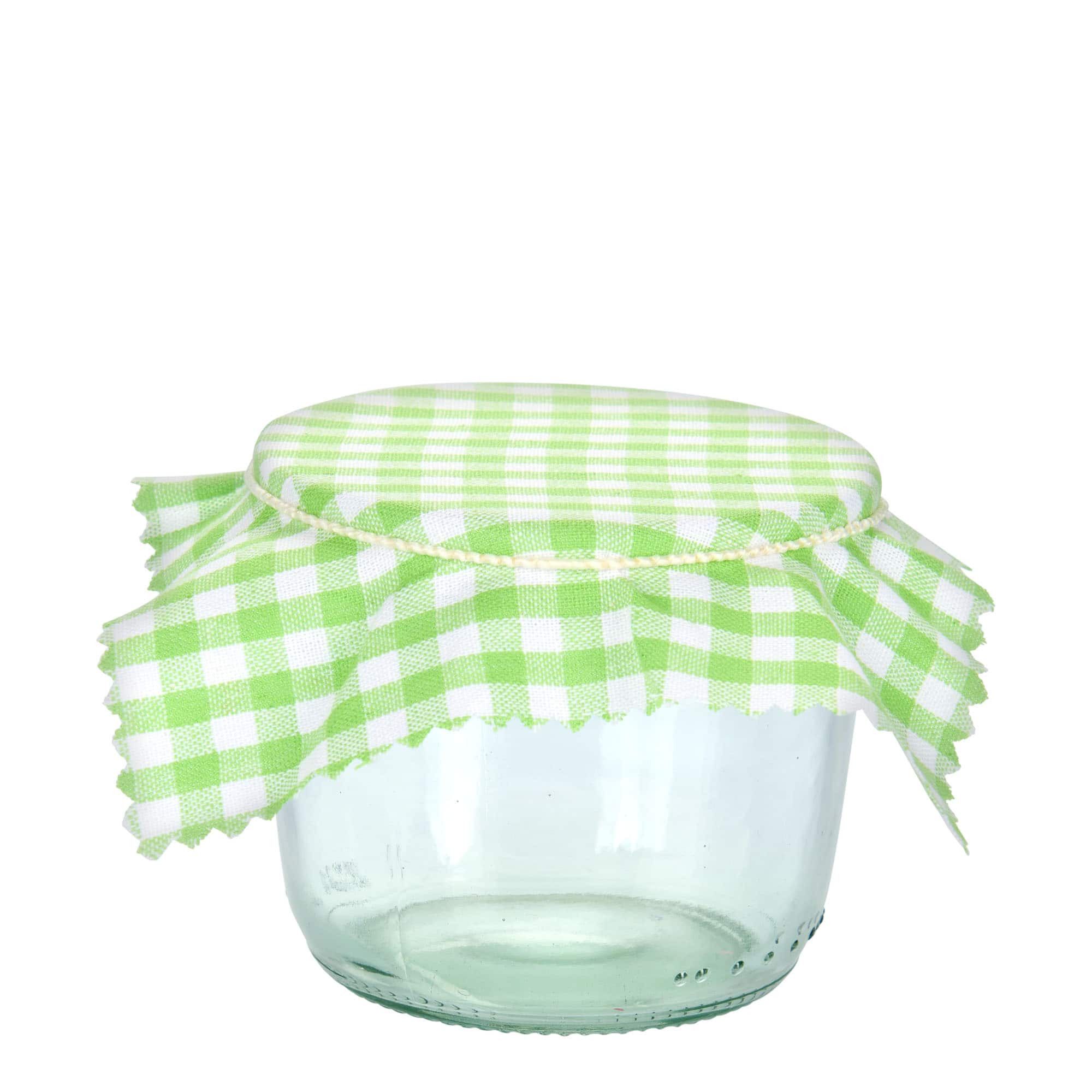 Kárované textilné prestieranie 12x12, štvorcové, svetlozelené, závit: TO38-TO53 Kárované textilné prestieranie 12x12, štvorcové, svetlozelené, závit: TO38-TO53