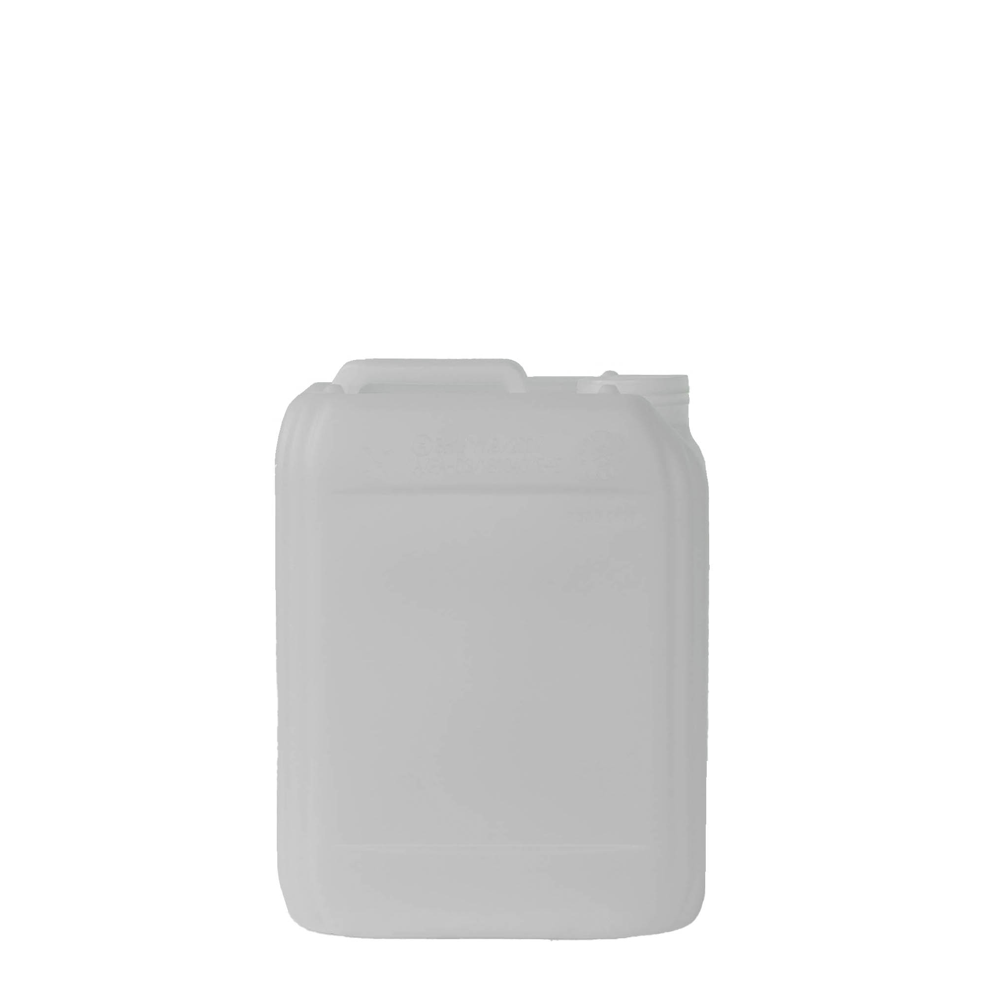 5 l kanister, obdĺžnikový, HDPE plast, prírodný, hrdlo: ND 55