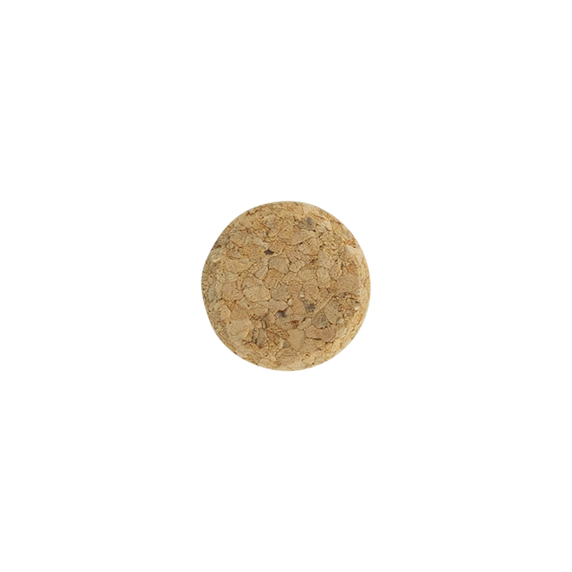 Vínové korky 22,5 mm, lisovaný korek, béžový, pre hrdlo: korek