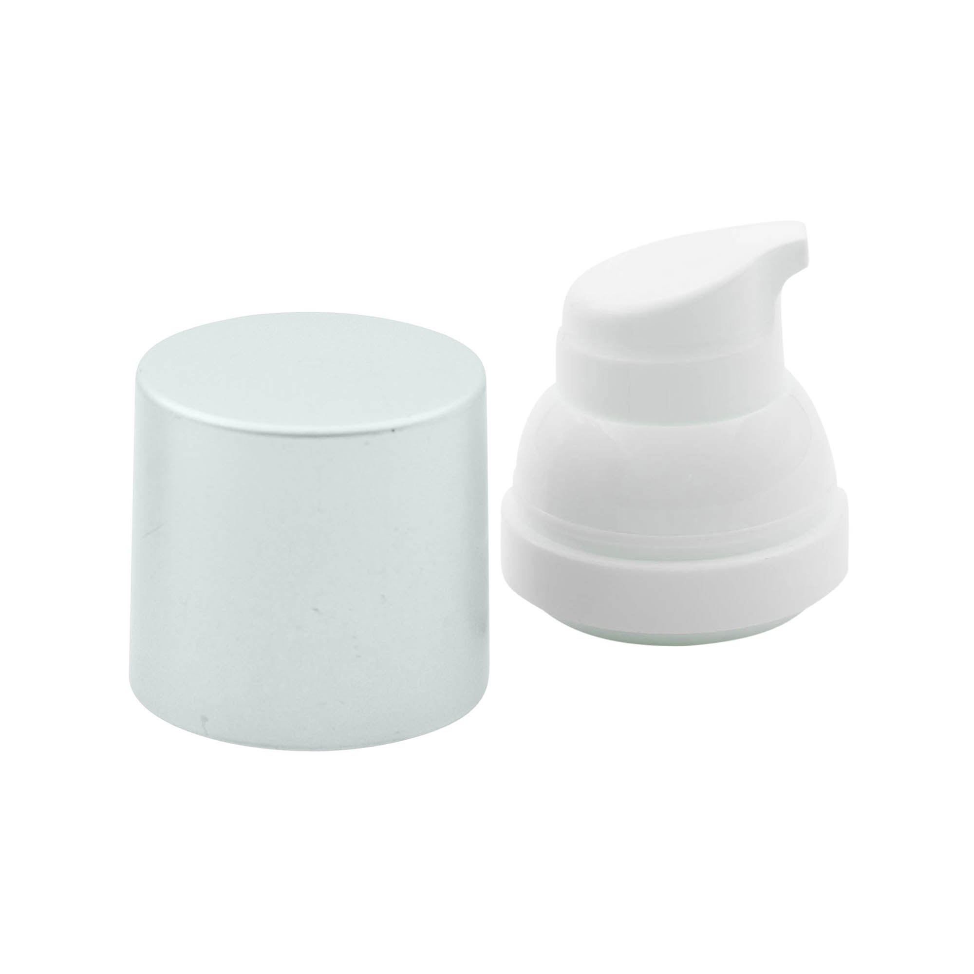 Airless dávkovacia pumpa 'Mezzo', PP-plast, strieborná Airless dávkovacia pumpa 'Mezzo', PP-plast, strieborná