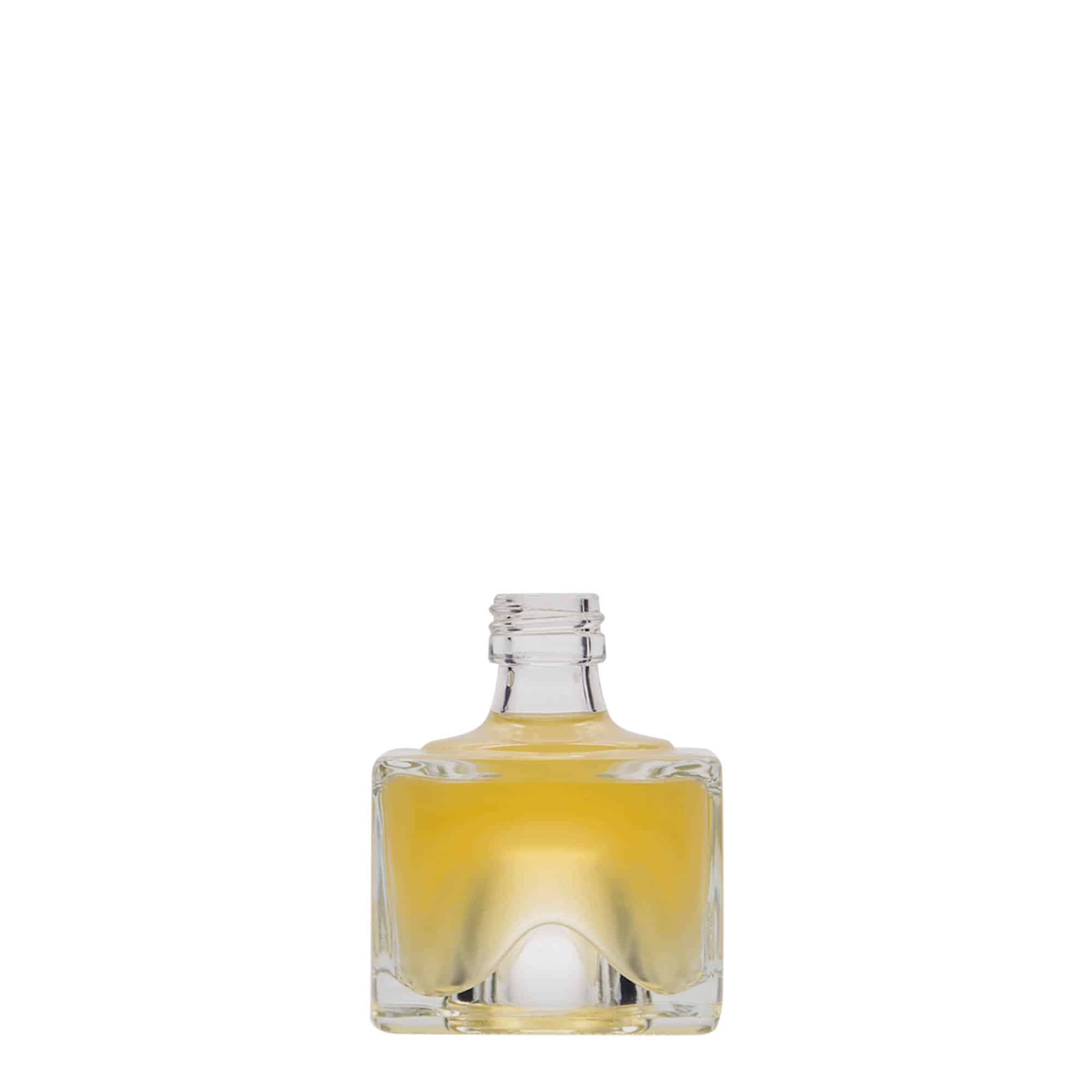 40 ml sklená fľaša „Cocolores“, štvorcová, hrdlo: PP 18