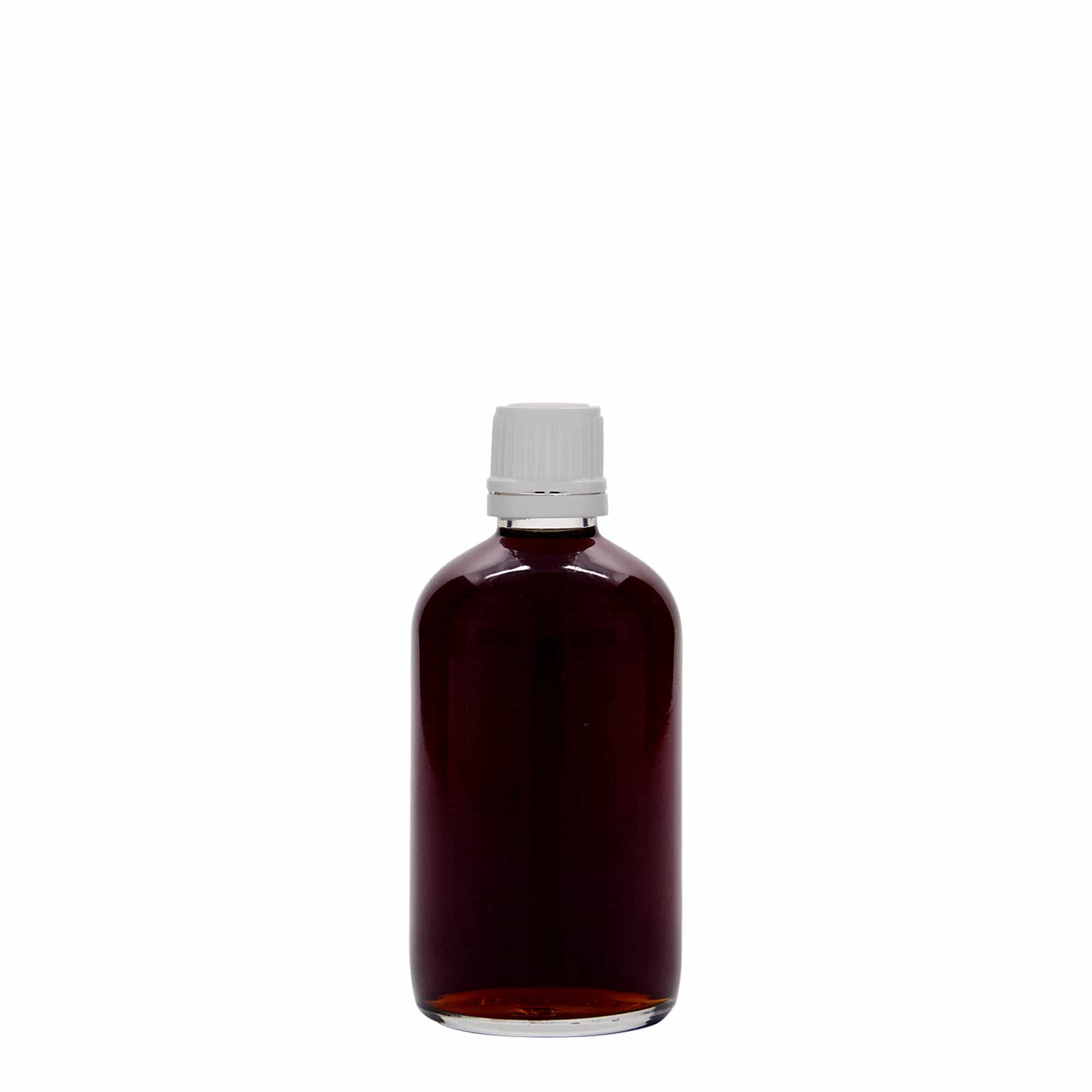100 ml liekovka, sklená, hrdlo: DIN 18