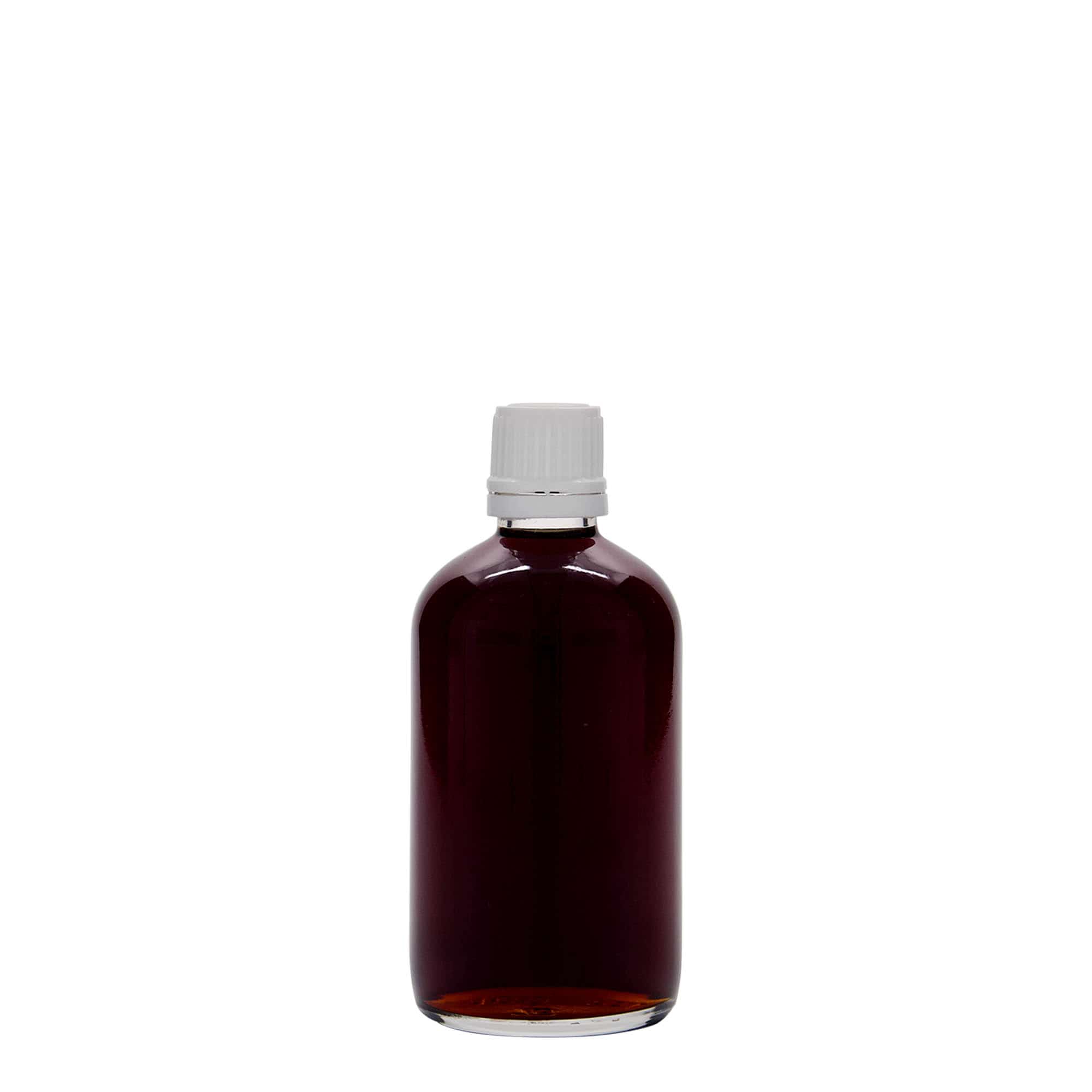 100 ml lekárska fľaša, sklo, hrdlo: DIN 18 100 ml lekárska fľaša, sklo, hrdlo: DIN 18