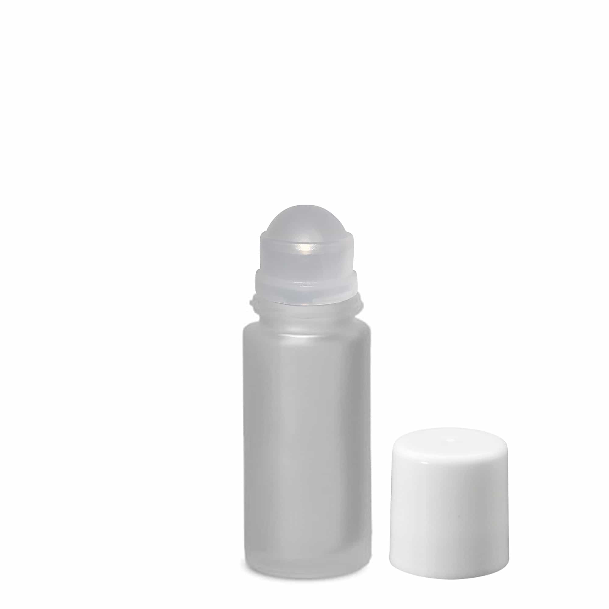 50 ml roll-on fľaša, sklo, hnedá, hrdlo: skrutkovací uzáver