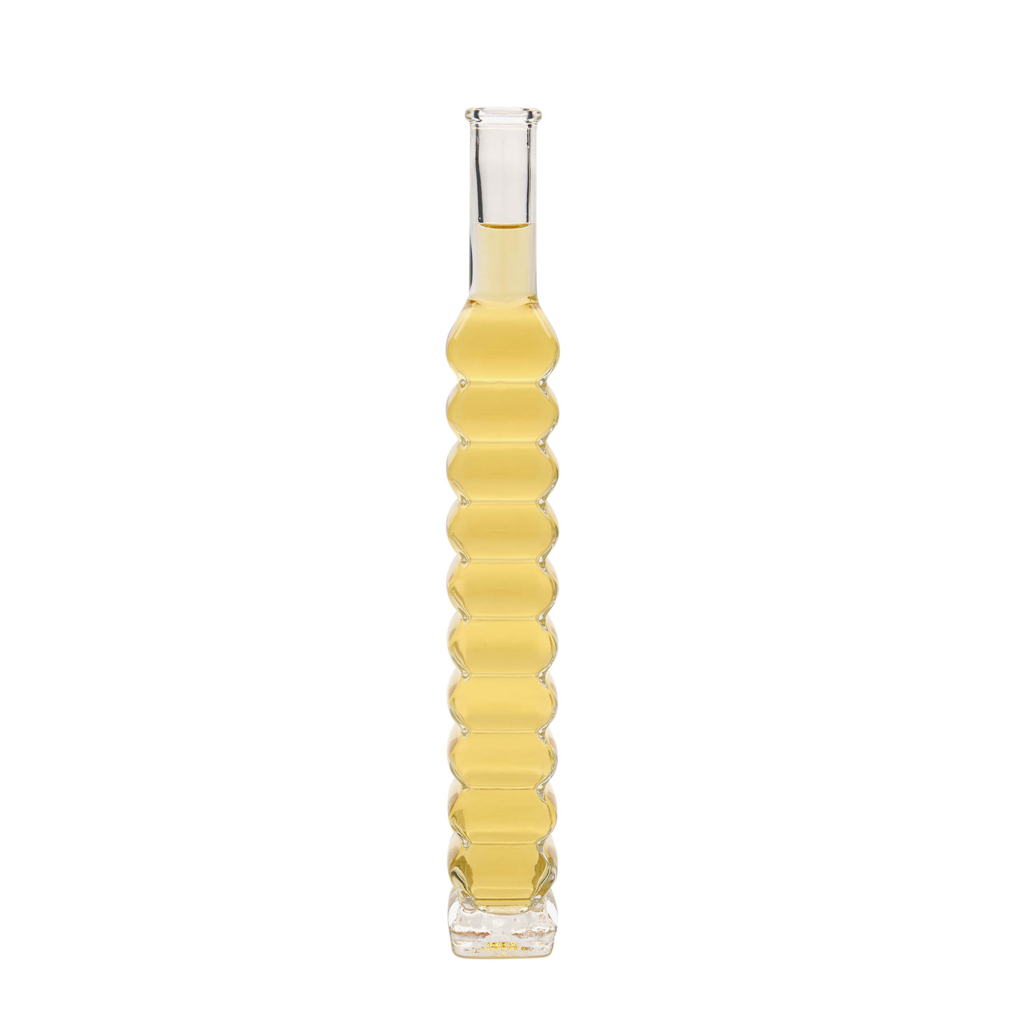 200 ml sklenená fľaša 'Roma, štvorcová, hrdlo: korok