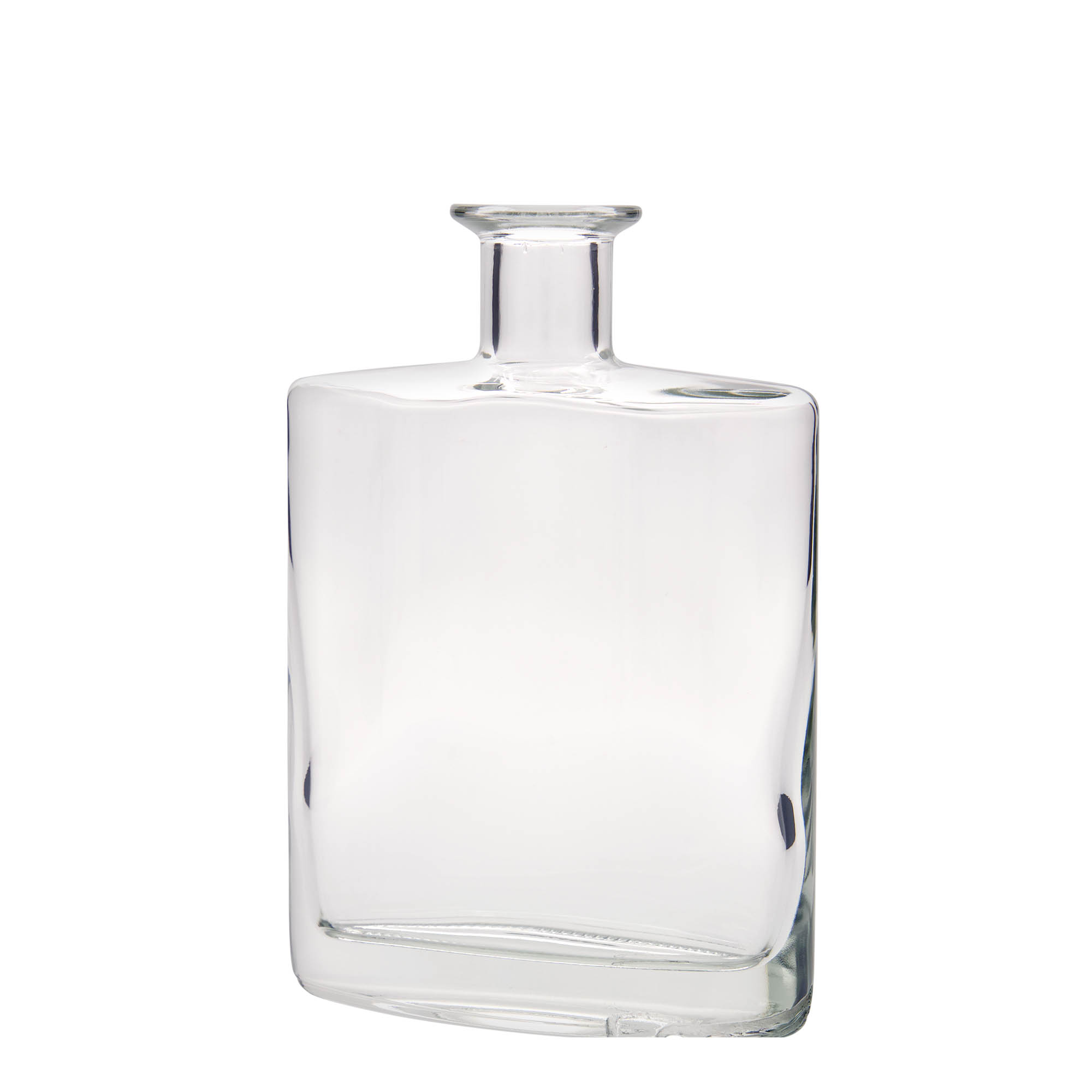 700 ml sklenená fľaša 'Zorbas', oválna, hrdlo: korok