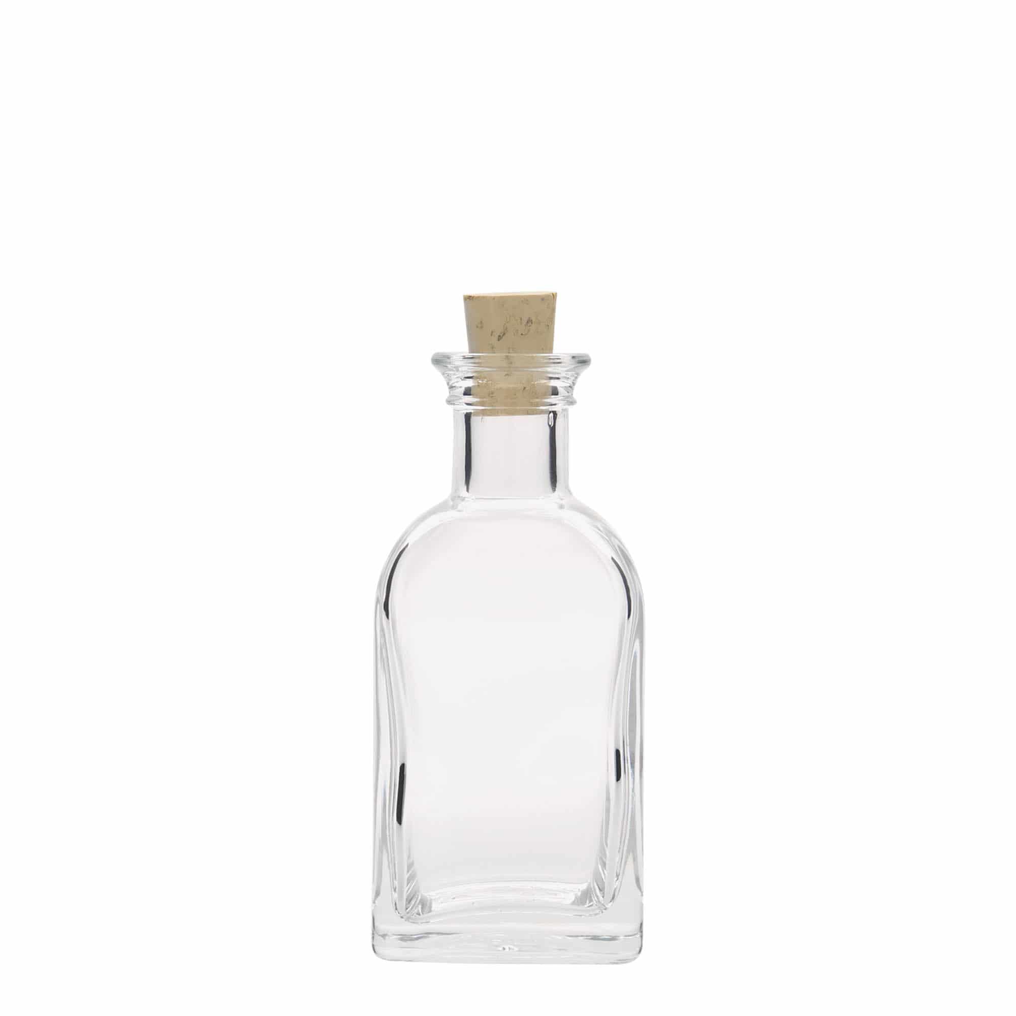 100 ml sklenená fľaša Apotheker Carré, štvorcová, hrdlo: korok 100 ml sklenená fľaša Apotheker Carré, štvorcová, hrdlo: korok