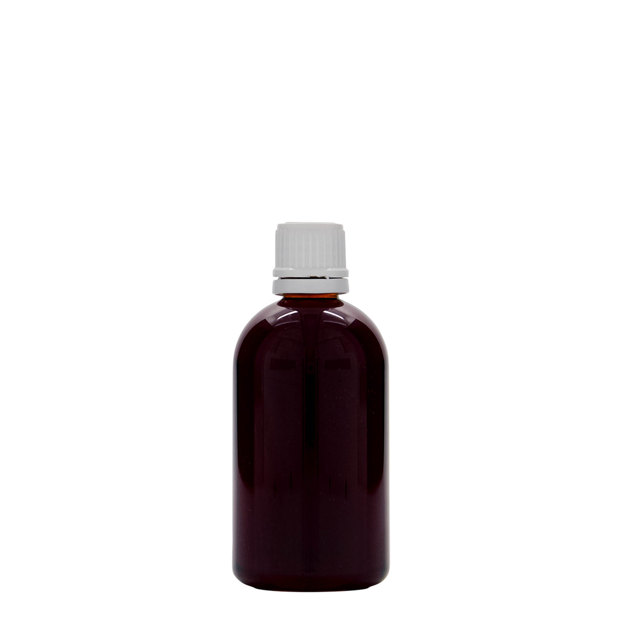 100 ml PET lekárska fľaša 'Easy Living', plast, hrdlo: DIN 18