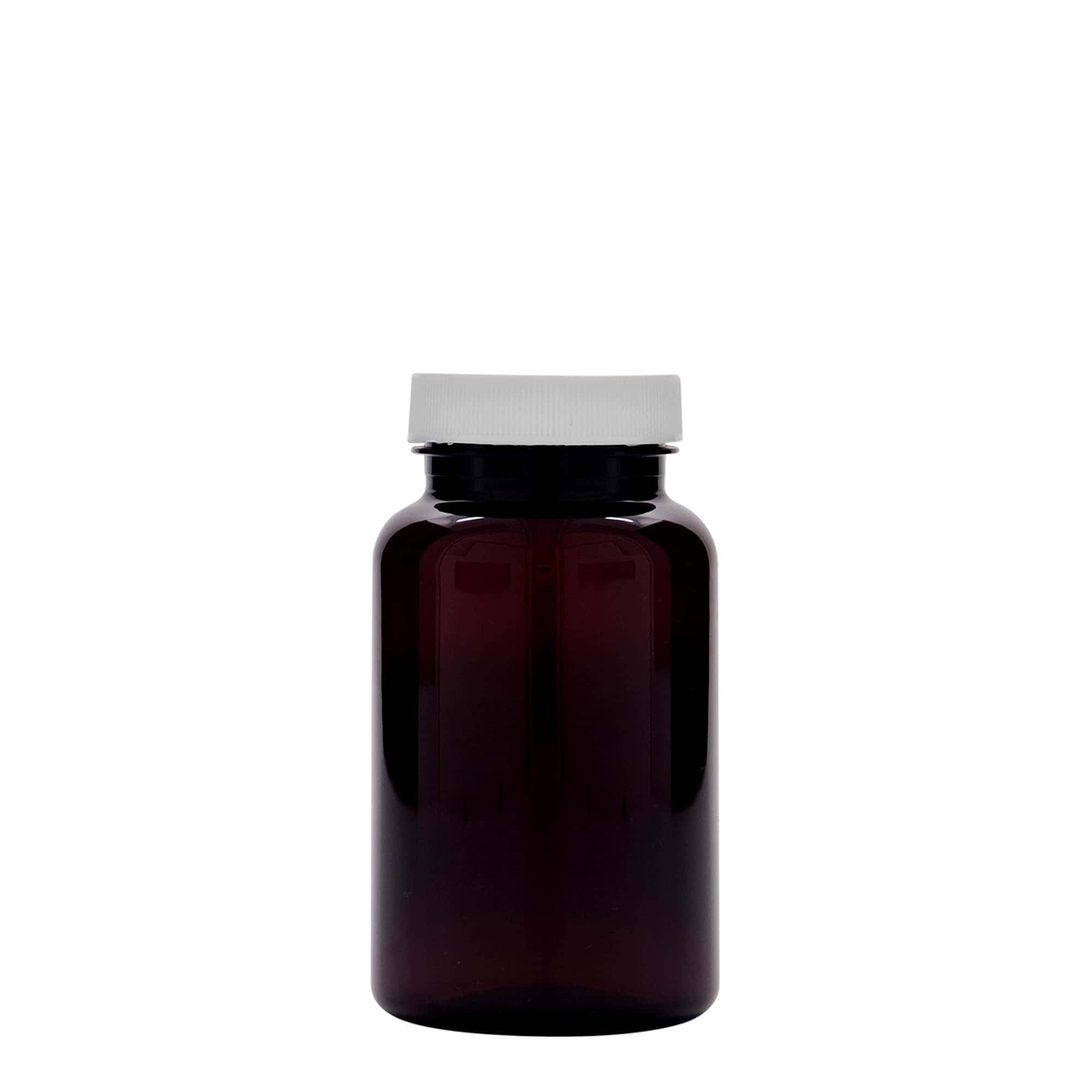 200 ml PET Packer, plast, hnedá farba, hrdlo: GPI 45/400