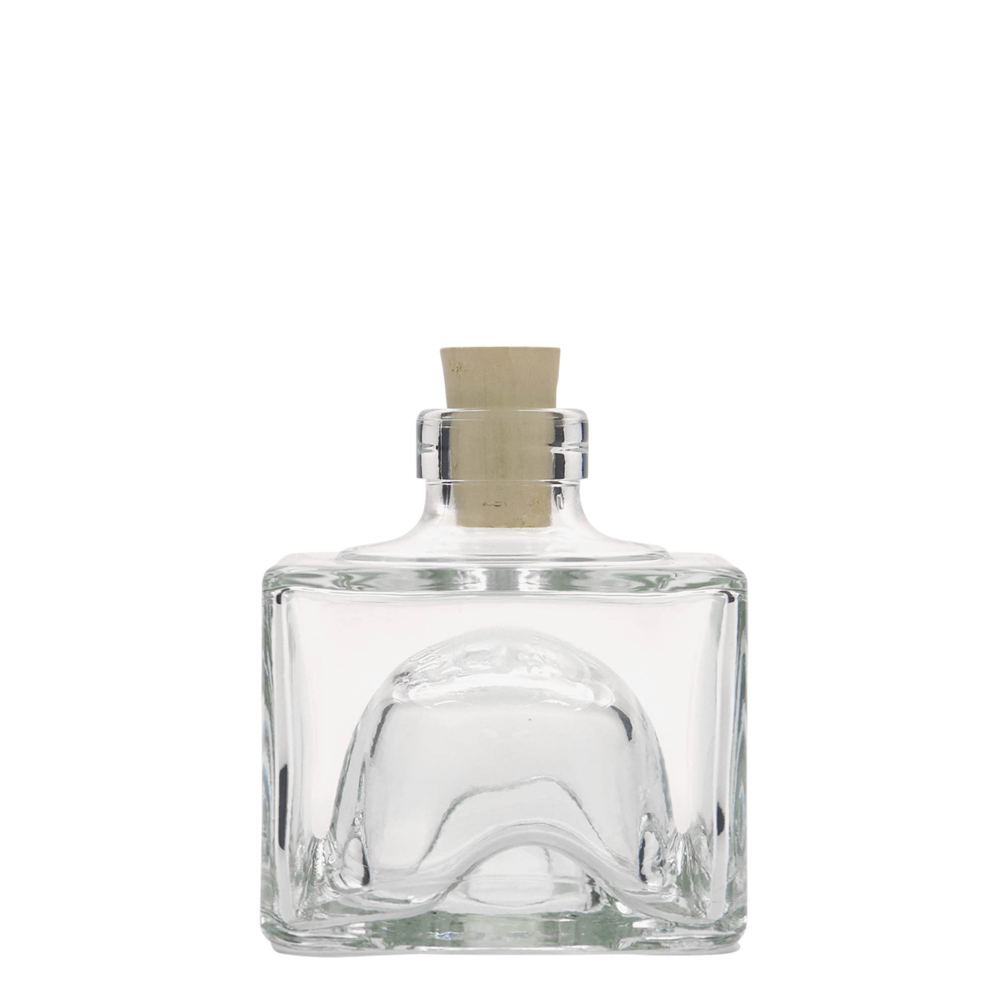 200 ml sklenená fľaša 'Cocolores', štvorcová, hrdlo: korok