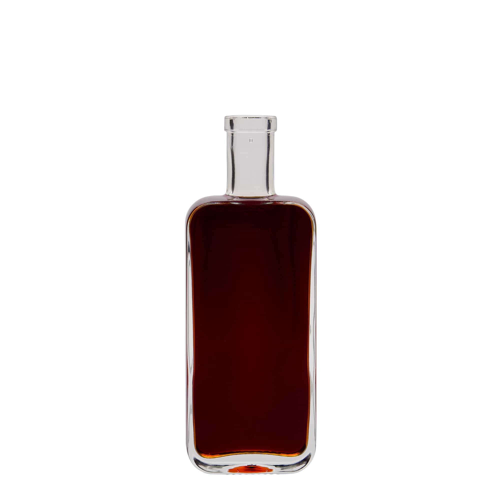 200 ml sklená fľaša „Nice“, obdĺžniková, hrdlo: korok