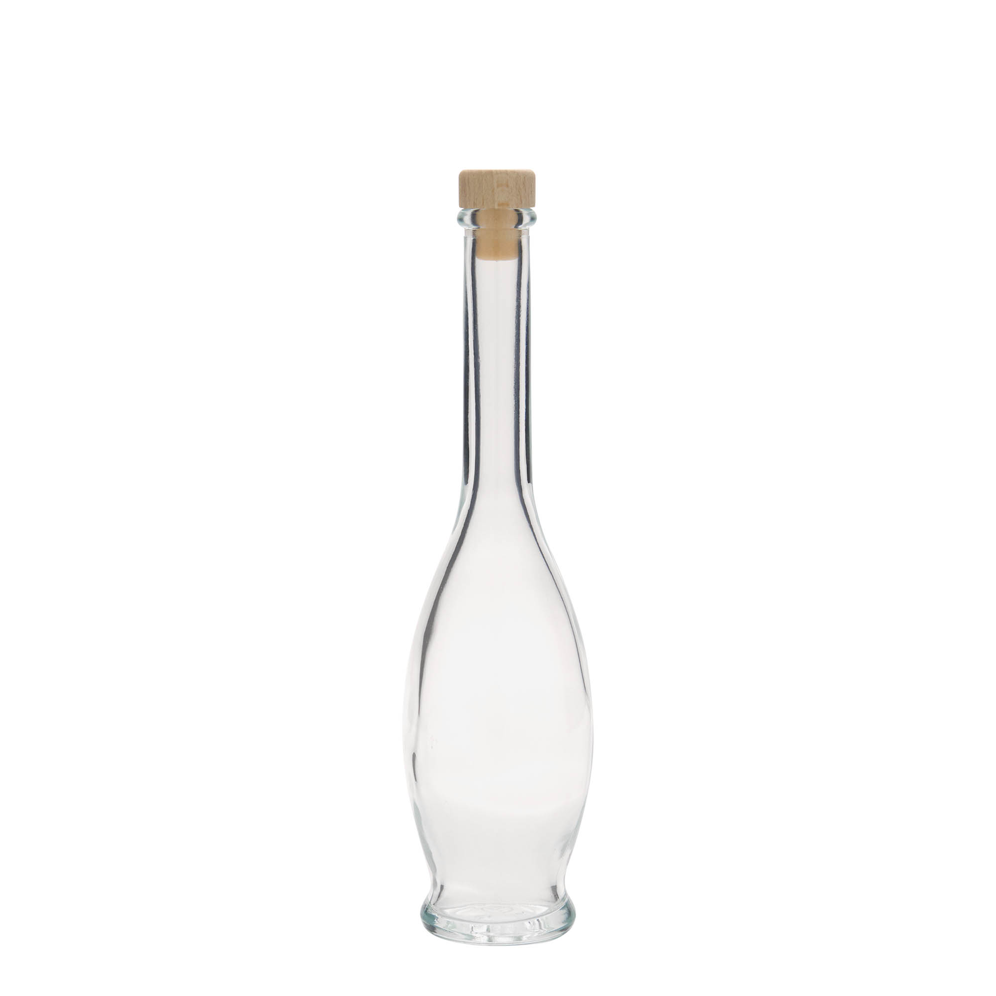 100 ml sklenená fľaša 'Gina', hrdlo: korok 100 ml sklenená fľaša 'Gina', hrdlo: korok
