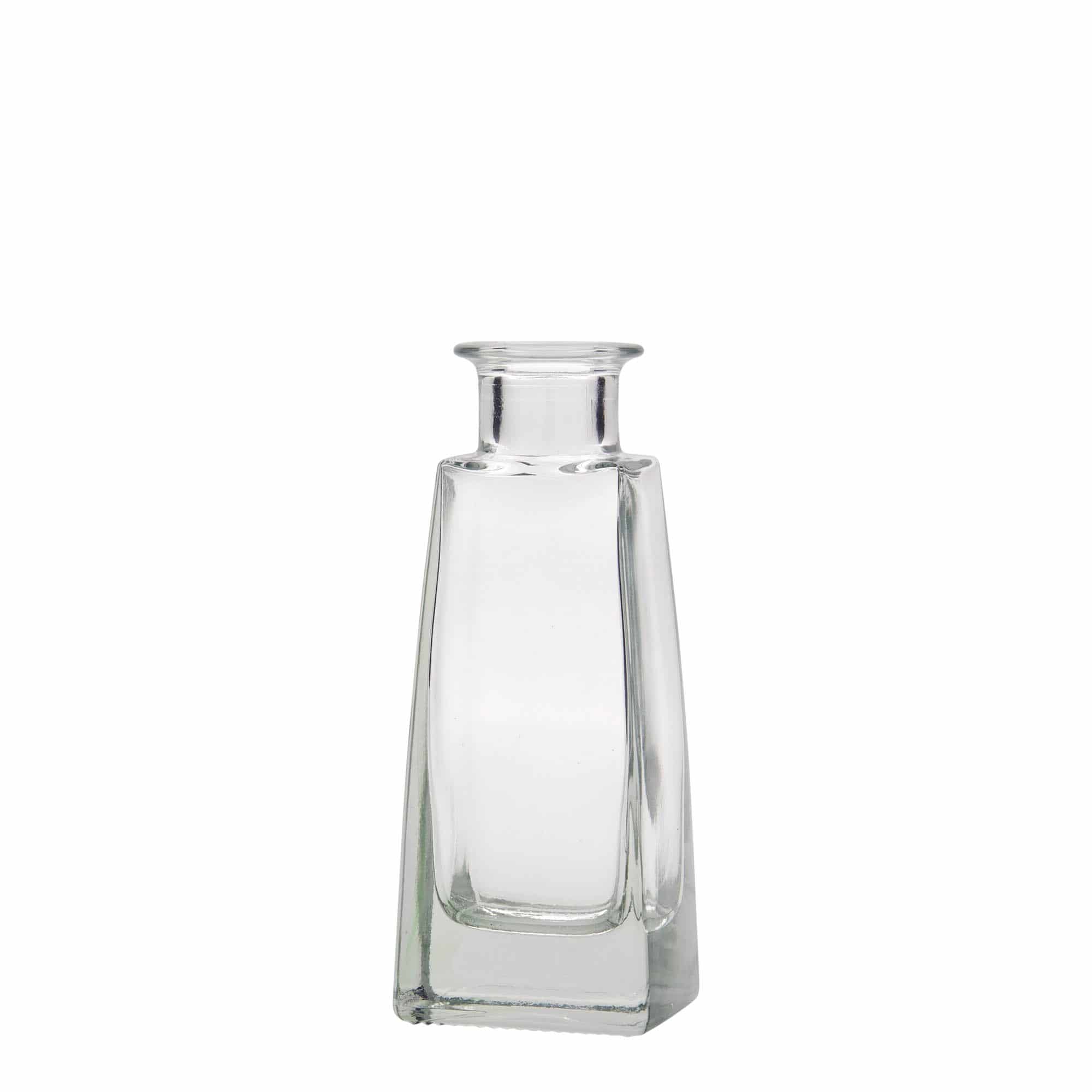 100 ml sklená fľaša „Timmy“, obdĺžniková, hrdlo: korok