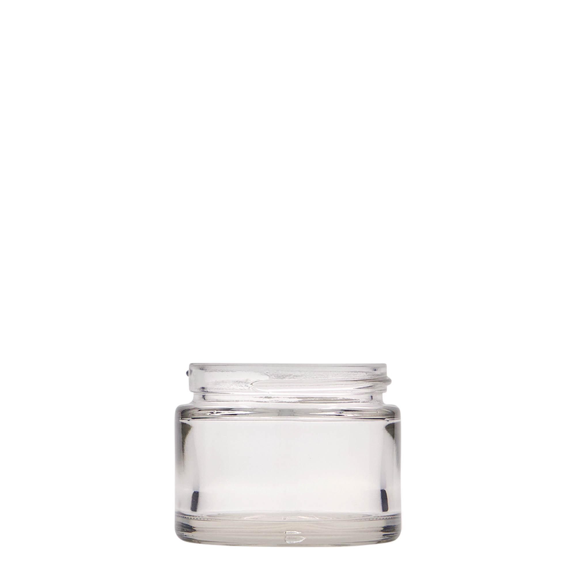 50 ml téglik „Beauty“, sklo, hrdlo: závitové viečko 50 ml téglik „Beauty“, sklo, hrdlo: závitové viečko