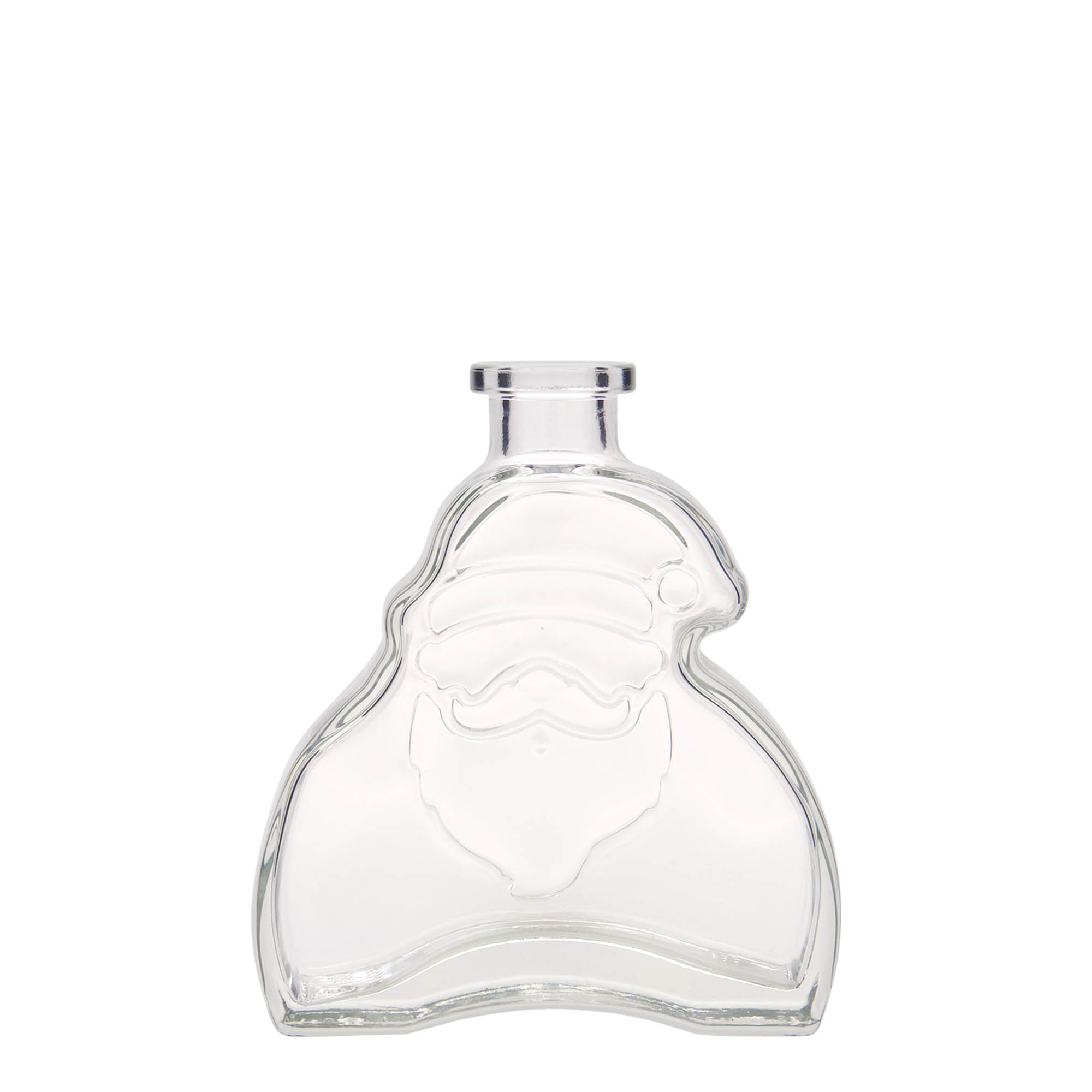 200 ml sklenená fľaša 'Santa Claus', hrdlo: korok 200 ml sklenená fľaša 'Santa Claus', hrdlo: korok