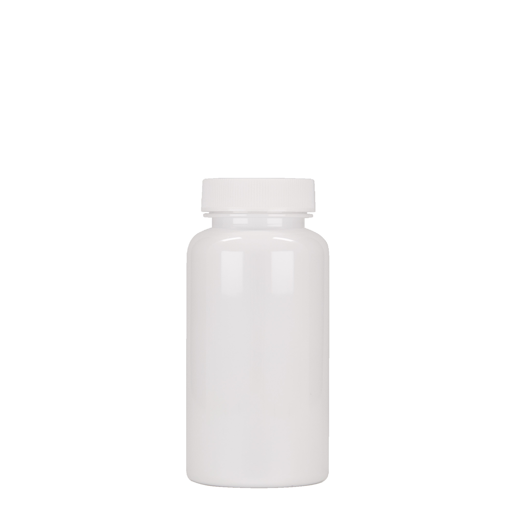 150 ml PET Packer, plast, biela farba, hrdlo: GPI 38/400
