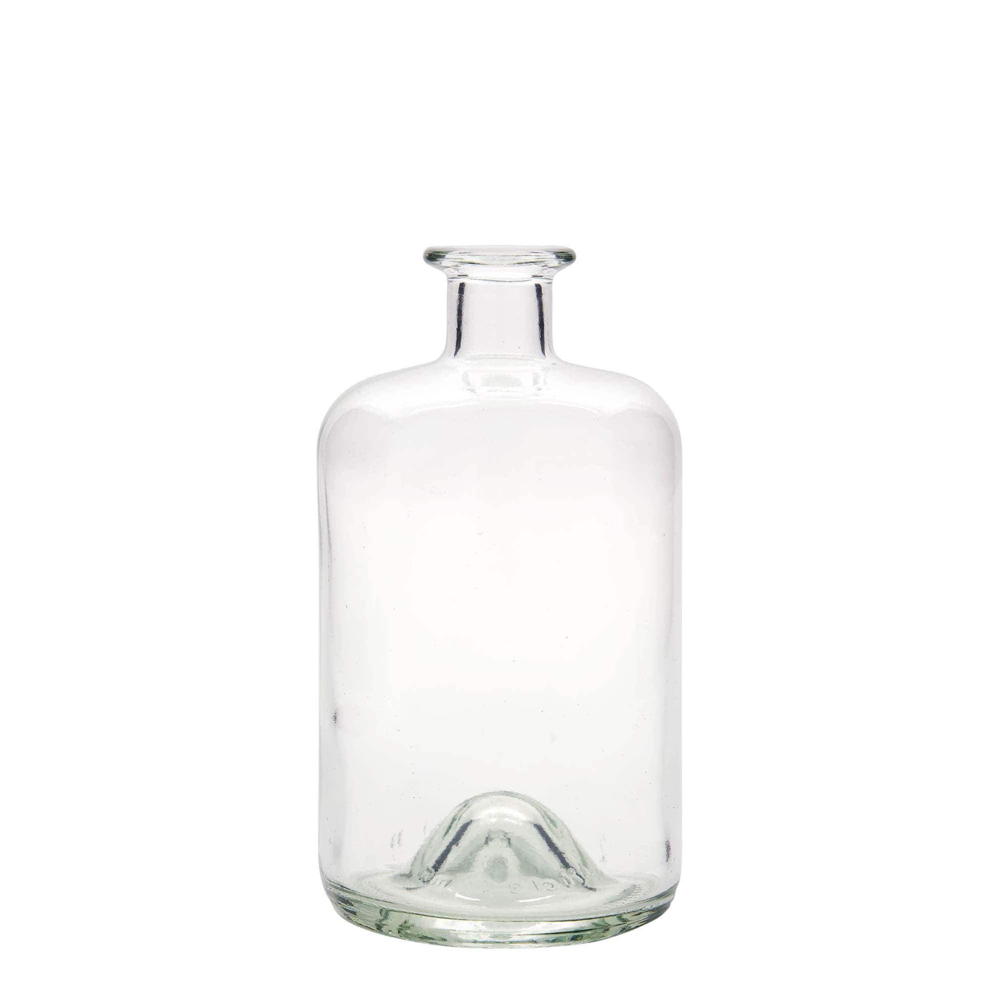 700 ml lekárnická sklenená fľaša, hrdlo: korok