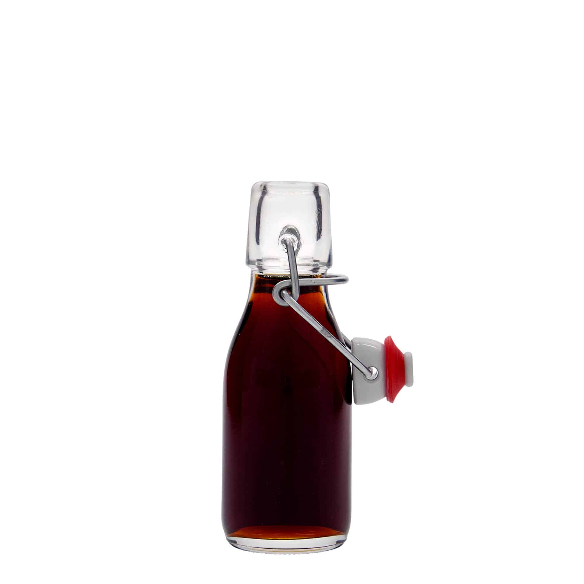 100 ml sklená fľaša „Paul“, hrdlo: strmeňový uzáver