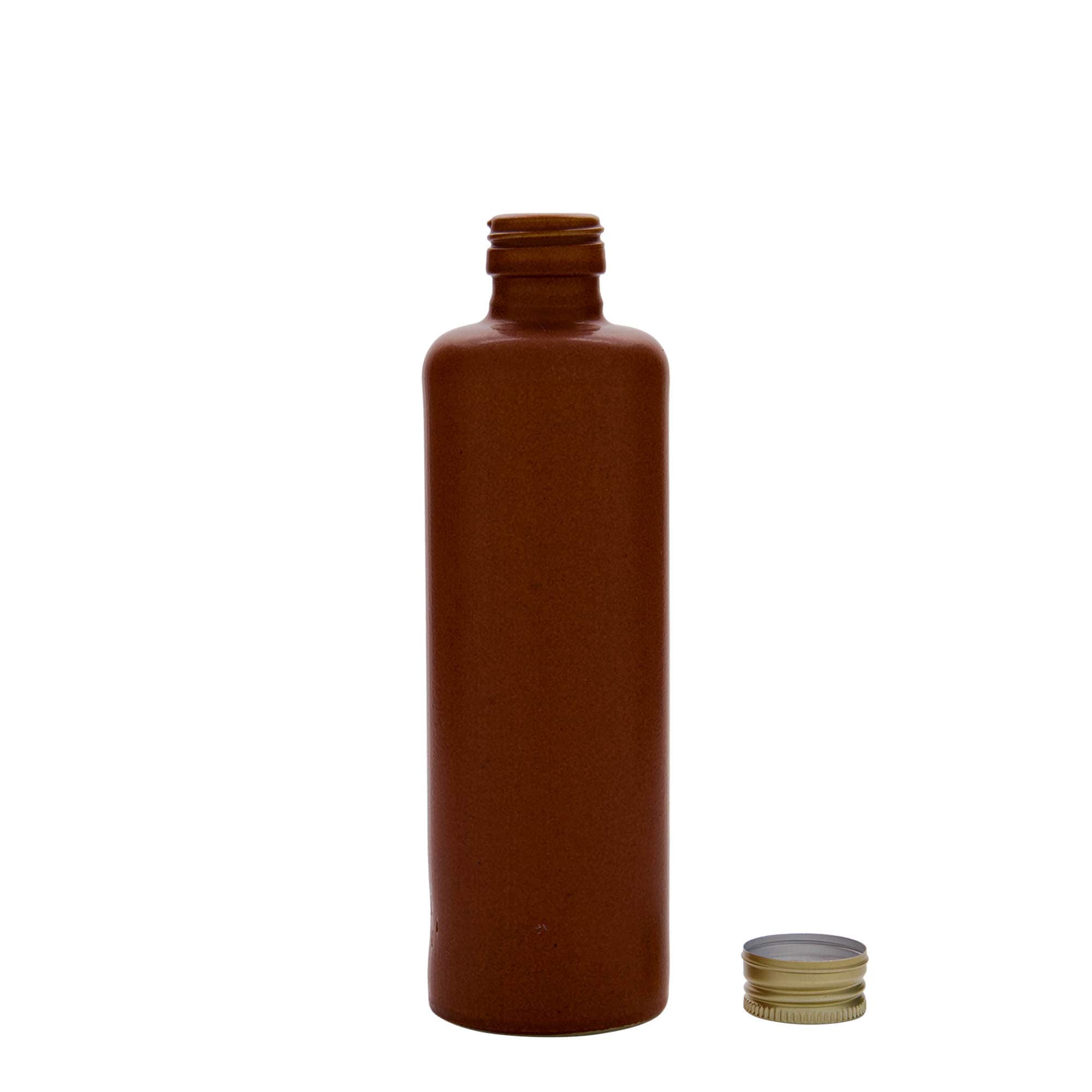 350 ml hlinený džbán, kamenina, červeno-hnedý, hrdlo: PP 31,5