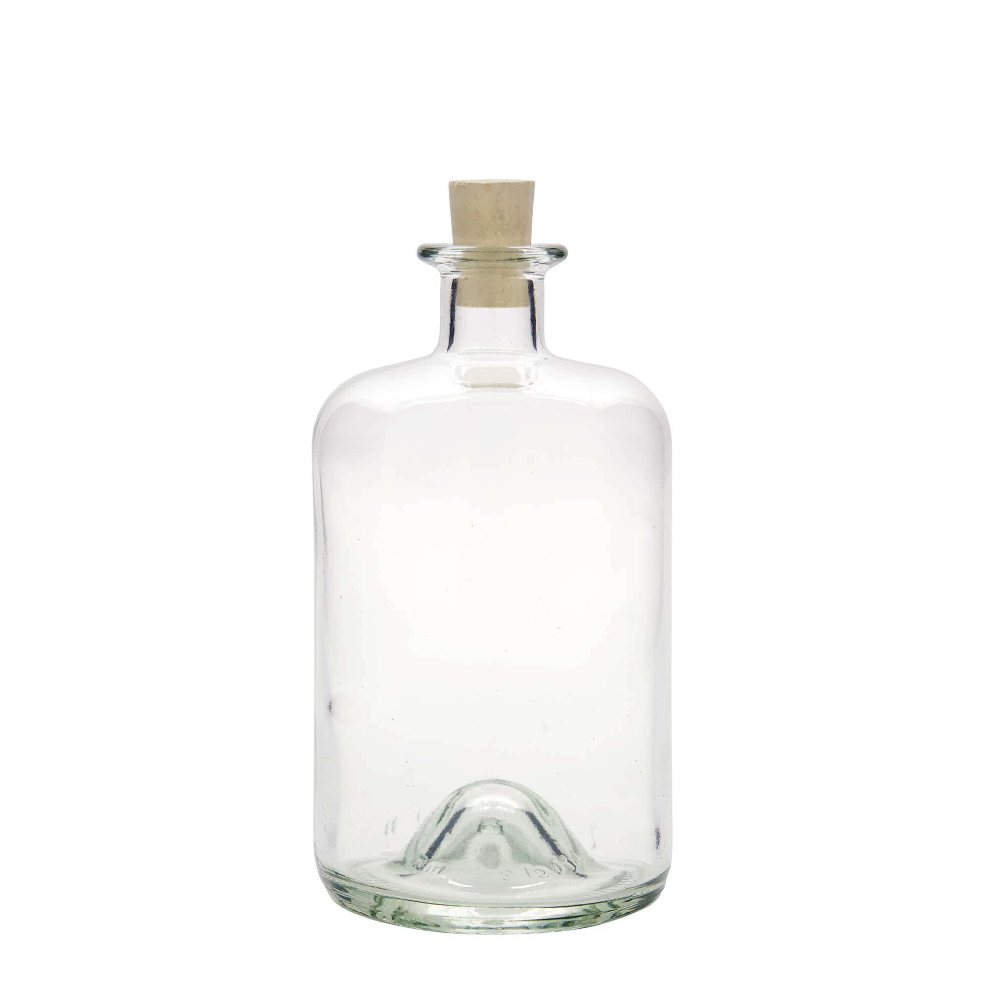 700 ml sklená fľaša lekárnická, hrdlo: korok