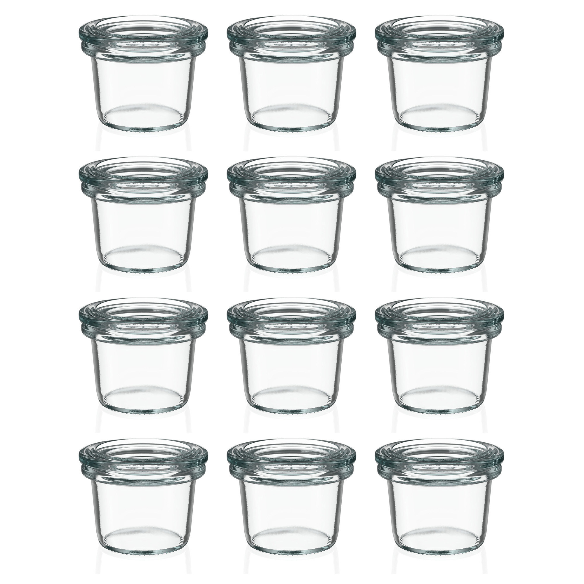 12x 35 ml WECK-pohár typu Sturz so skleneným viečkom RR 40