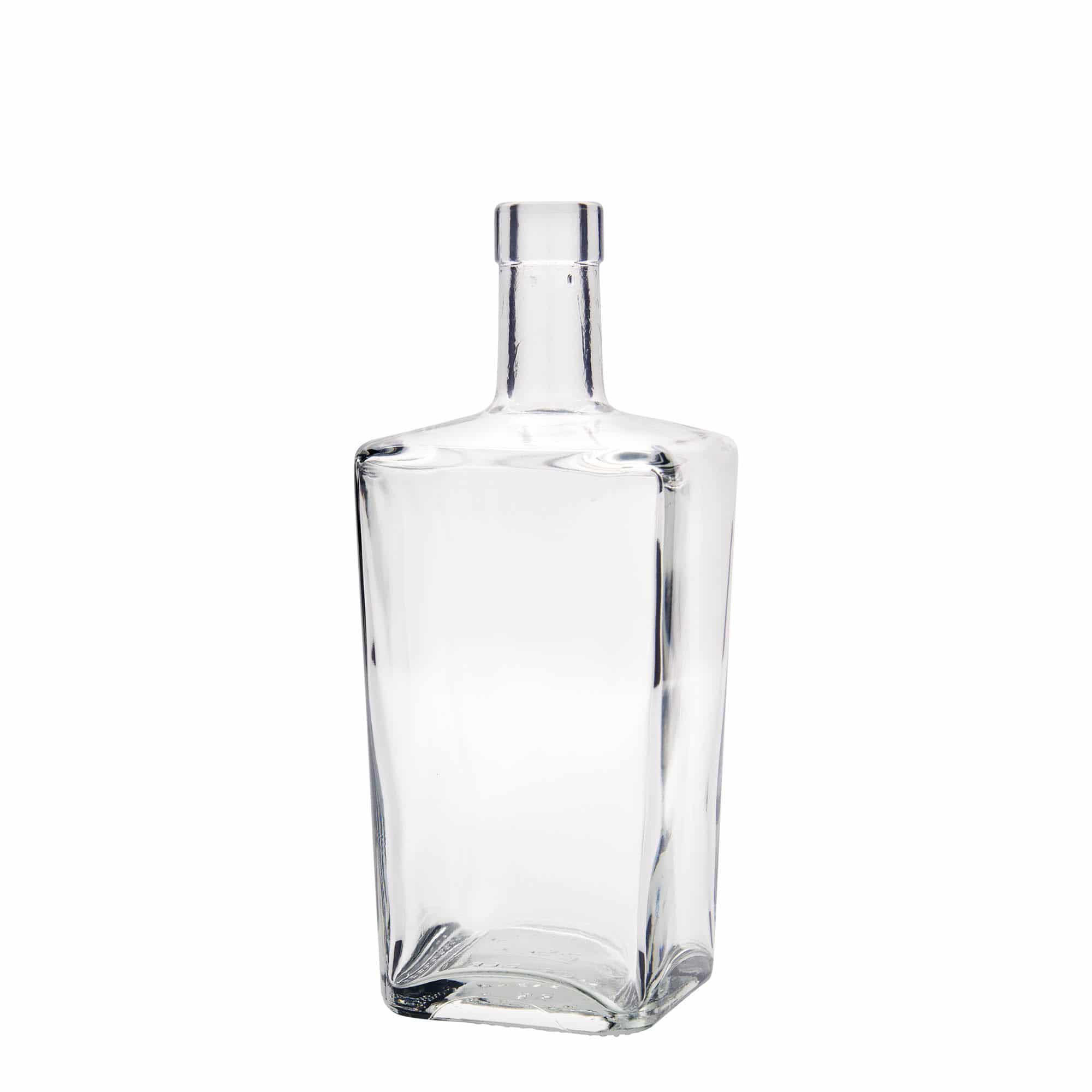 700 ml sklená fľaša „Noel“, štvorcová, hrdlo: korok