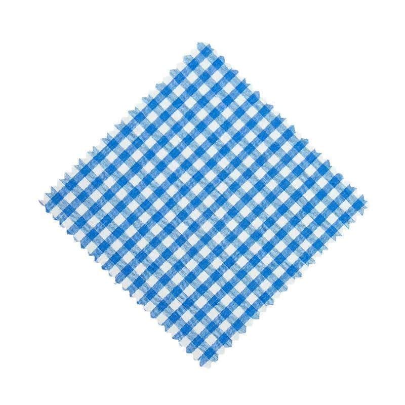 Textilné dečky kárované 12 x 12, štvorcové, textil, petrolejová farba, hrdlo: TO38-TO53 Textilné dečky kárované 12 x 12, štvorcové, textil, petrolejová farba, hrdlo: TO38-TO53