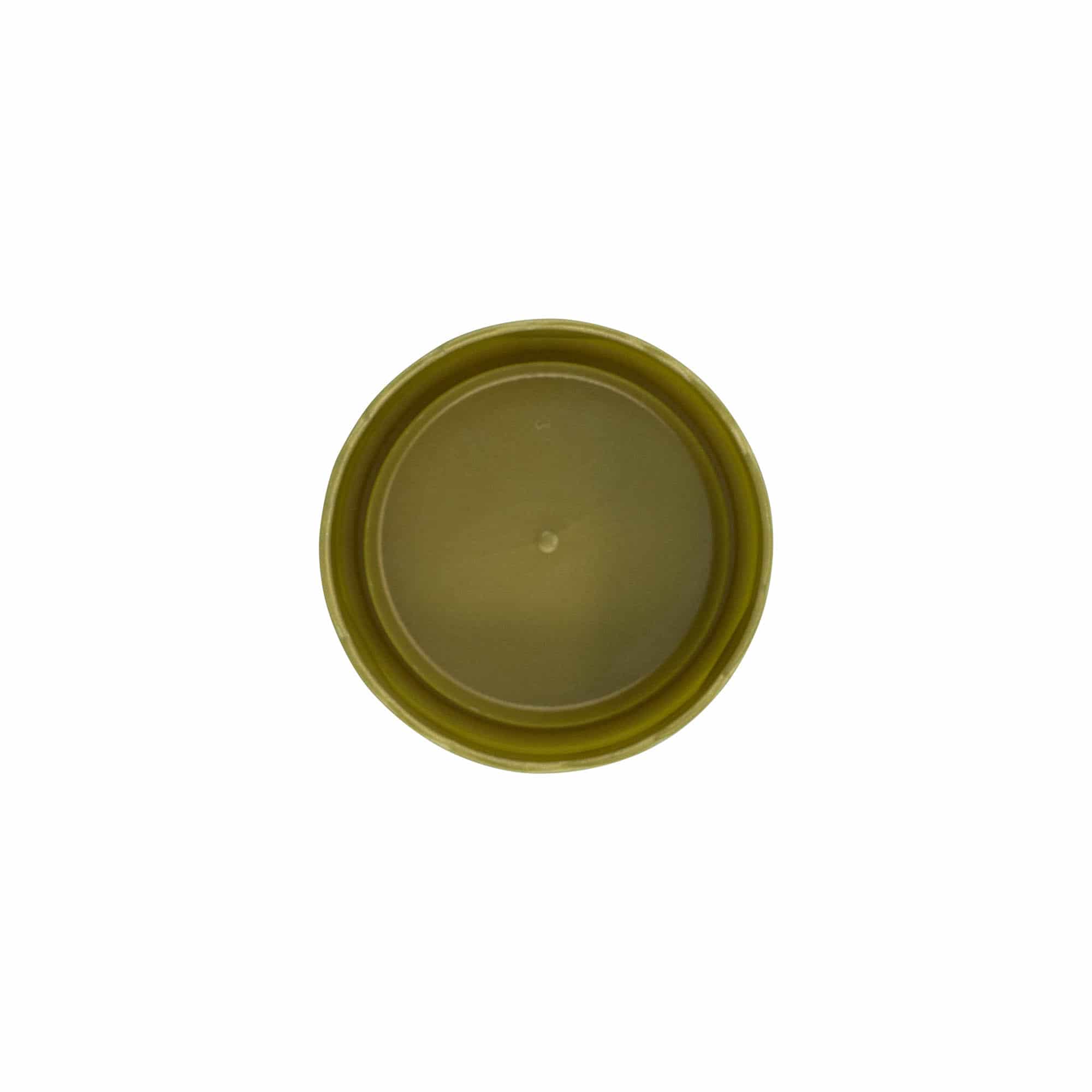 Nasadzovacie veko pre keramický hrniec s úzkym hrdlom, HDPE plast, zlatá farba