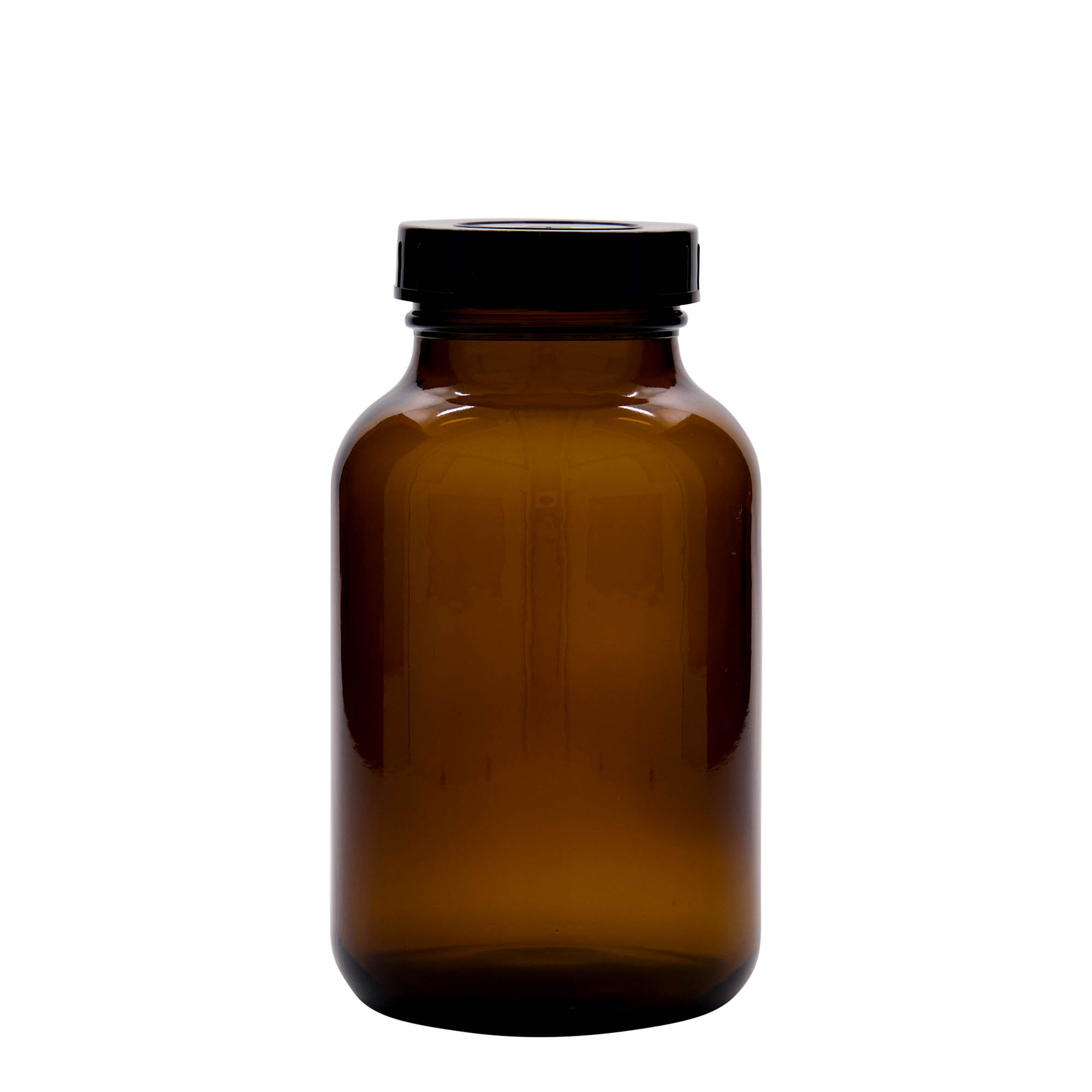 1 000 ml širokouhlová fľaša, hnedá, hrdlo: DIN 68