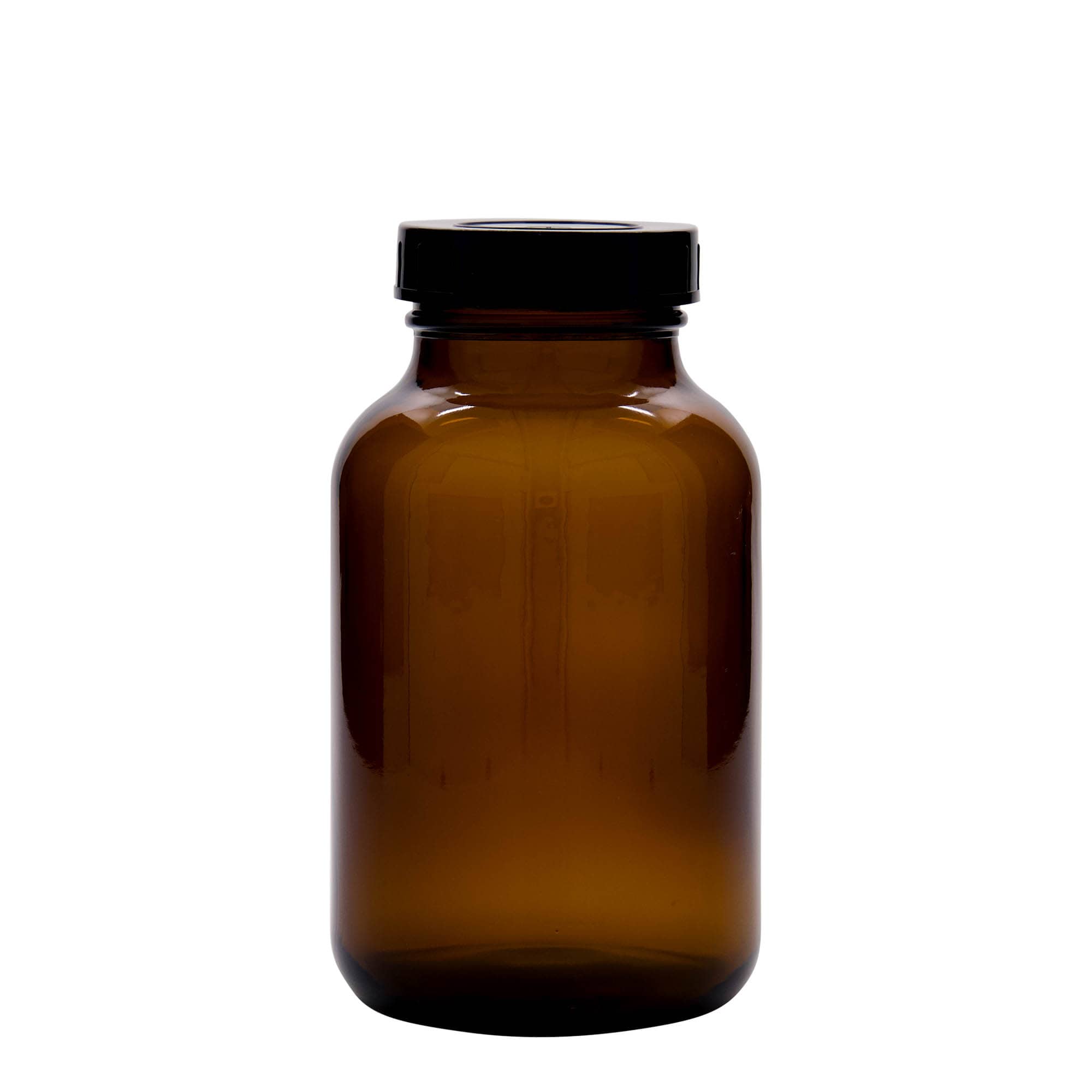 1 000 ml širokouhlová fľaša, hnedá, hrdlo: DIN 68