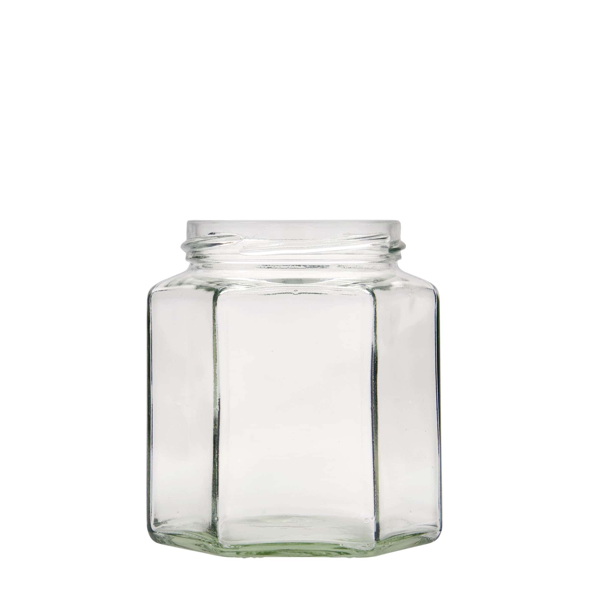 390 ml šesťhranný pohár, hrdlo: twist off (TO 70) 390 ml šesťhranný pohár, hrdlo: twist off (TO 70)
