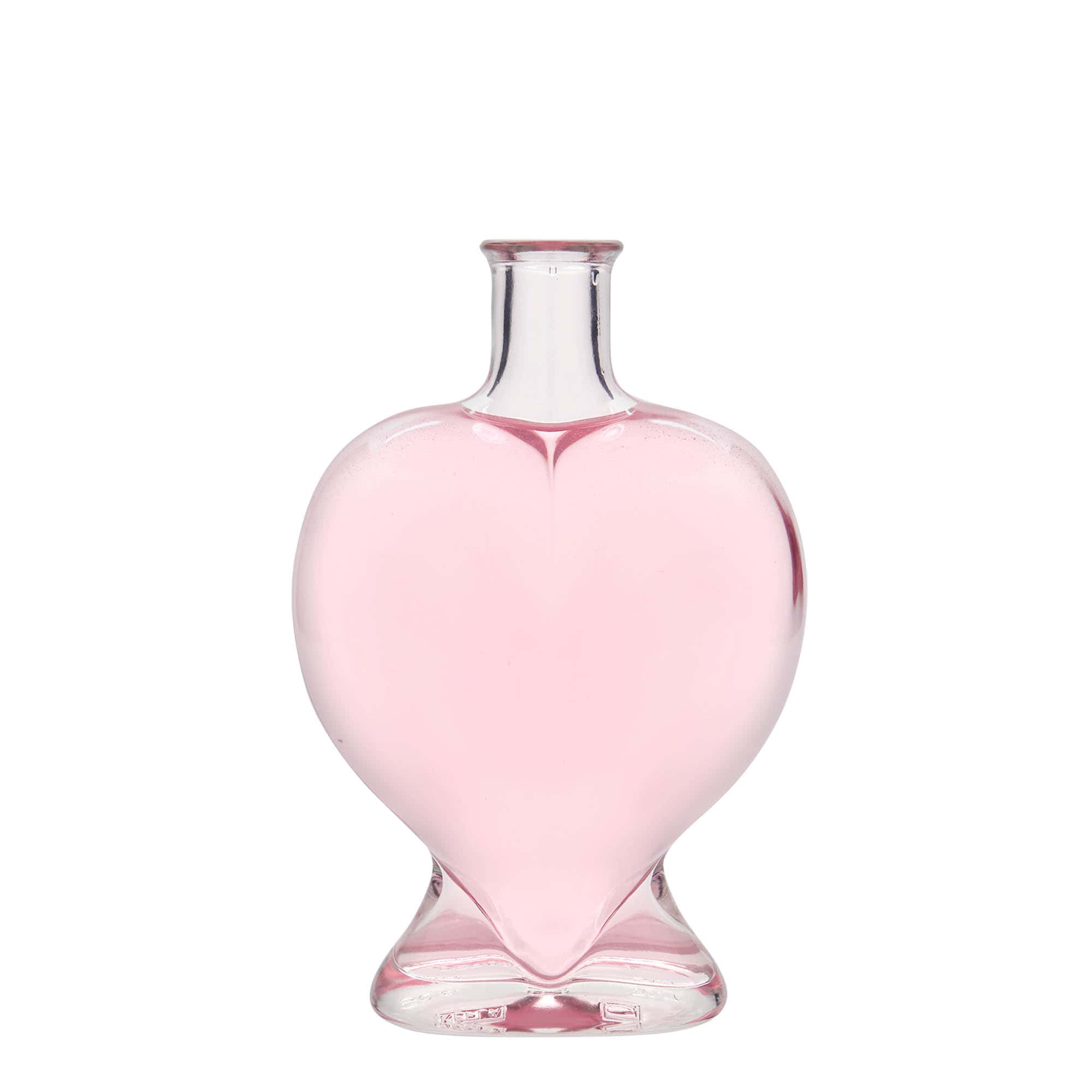 500 ml sklená fľaša „Srdce“, hrdlo: korok
