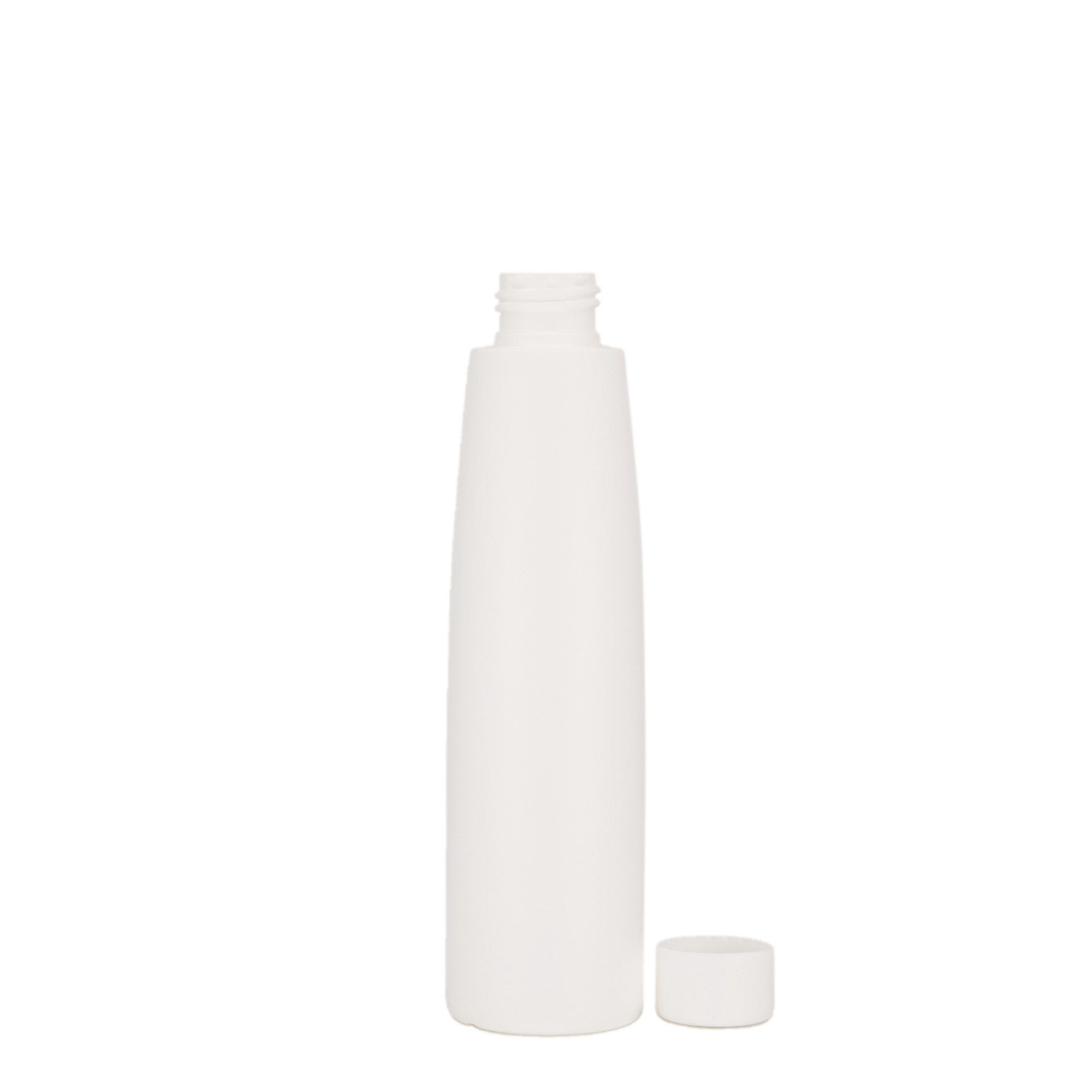 200 ml plastová fľaša „Donald“, HDPE, biela farba, hrdlo: GPI 24/410