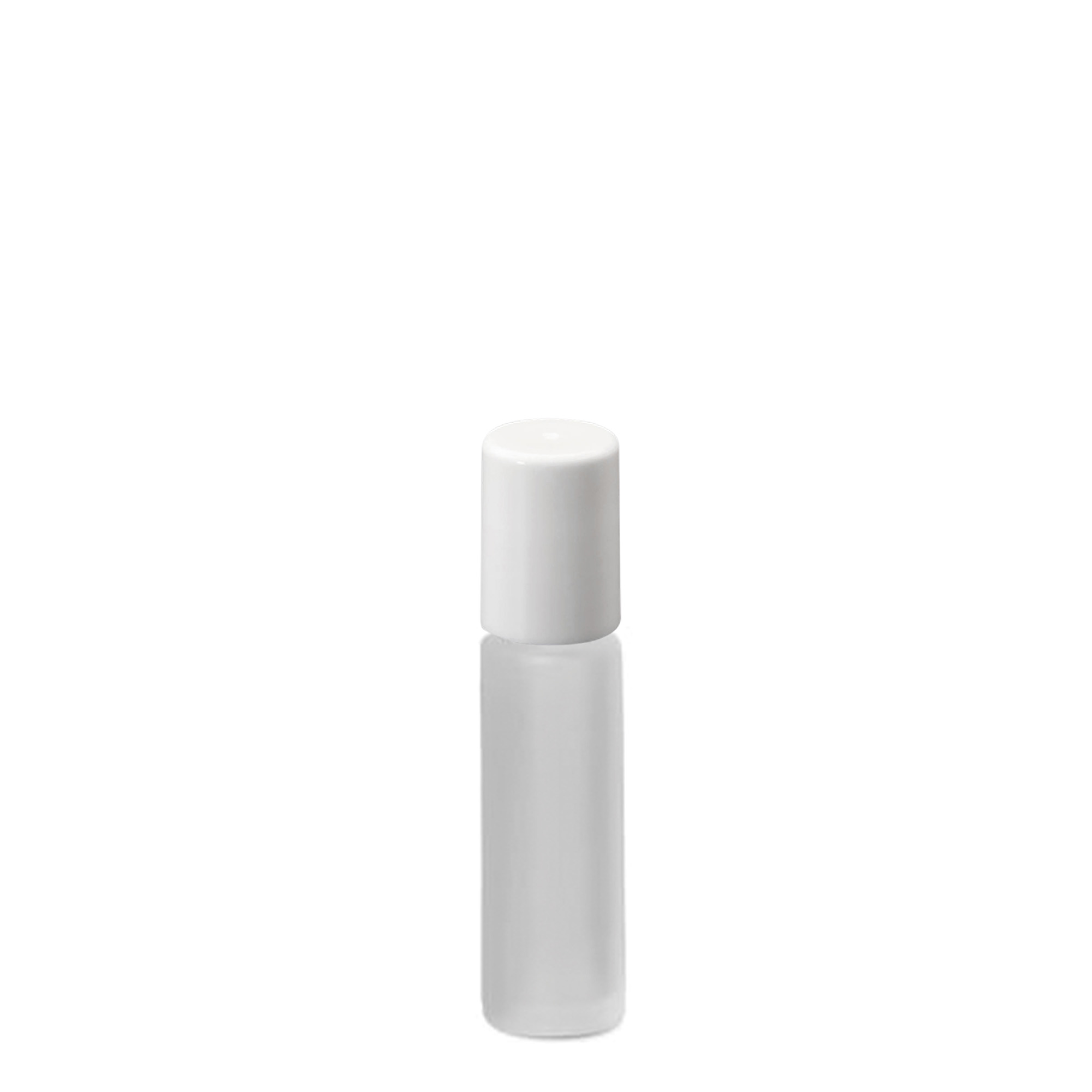 10 ml roll-on fľaša, sklo, matné, hrdlo: skrutkovací uzáver