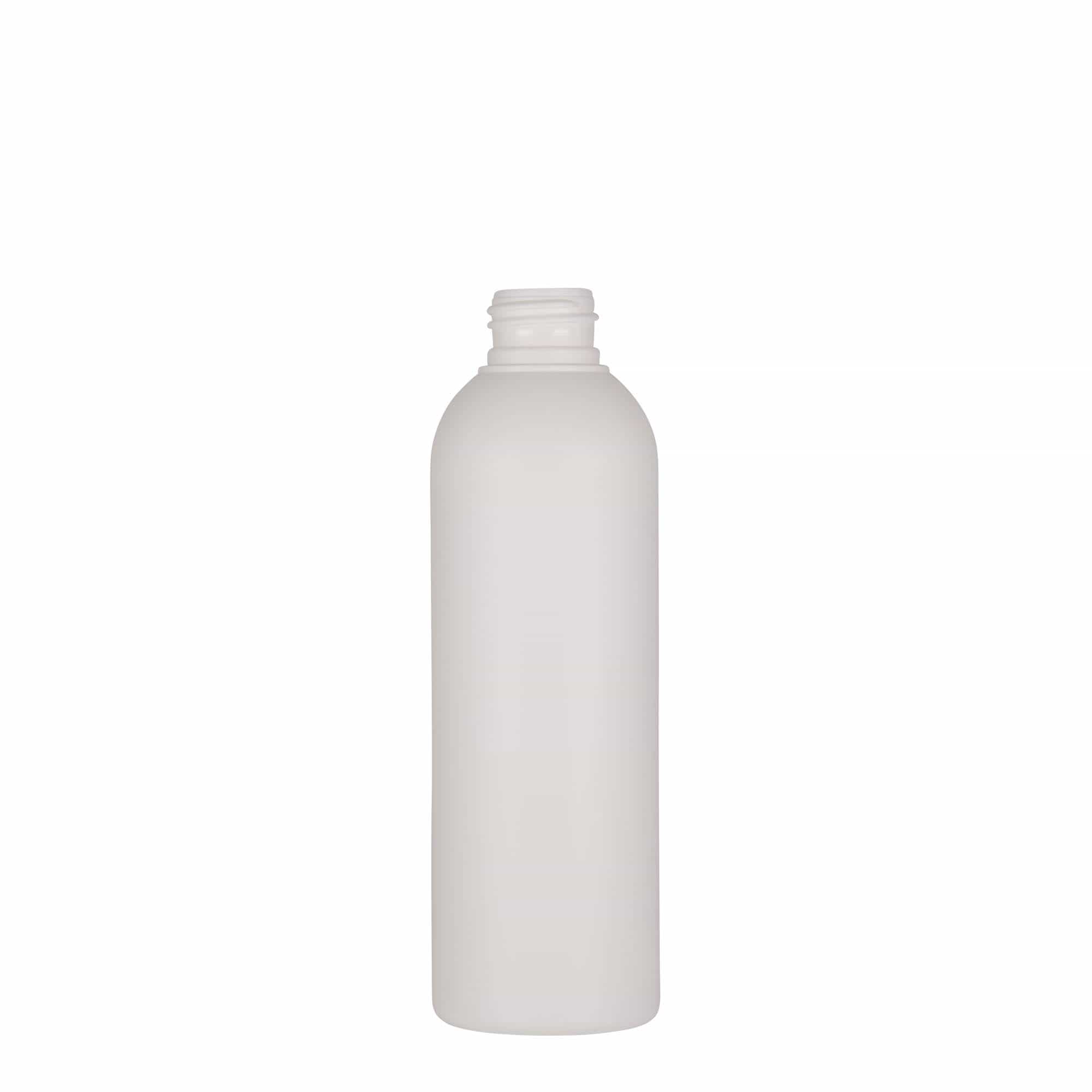 200 ml plastová fľaša 'Tuffy', HDPE, biela, hrdlo: 24/410