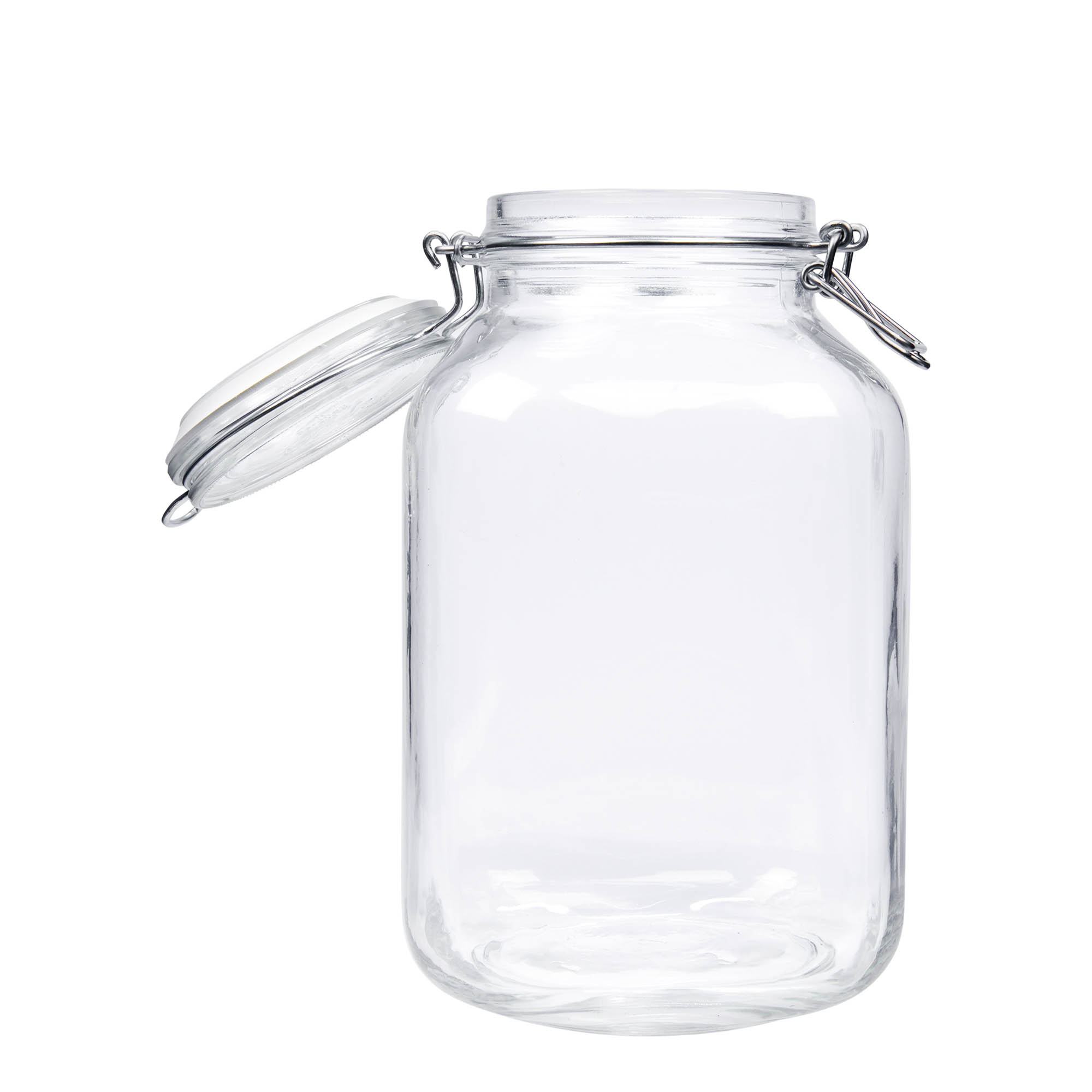 3 000 ml drôtené uzáverové sklo 'Fido', štvorcové, hrdlo: drôtený uzáver