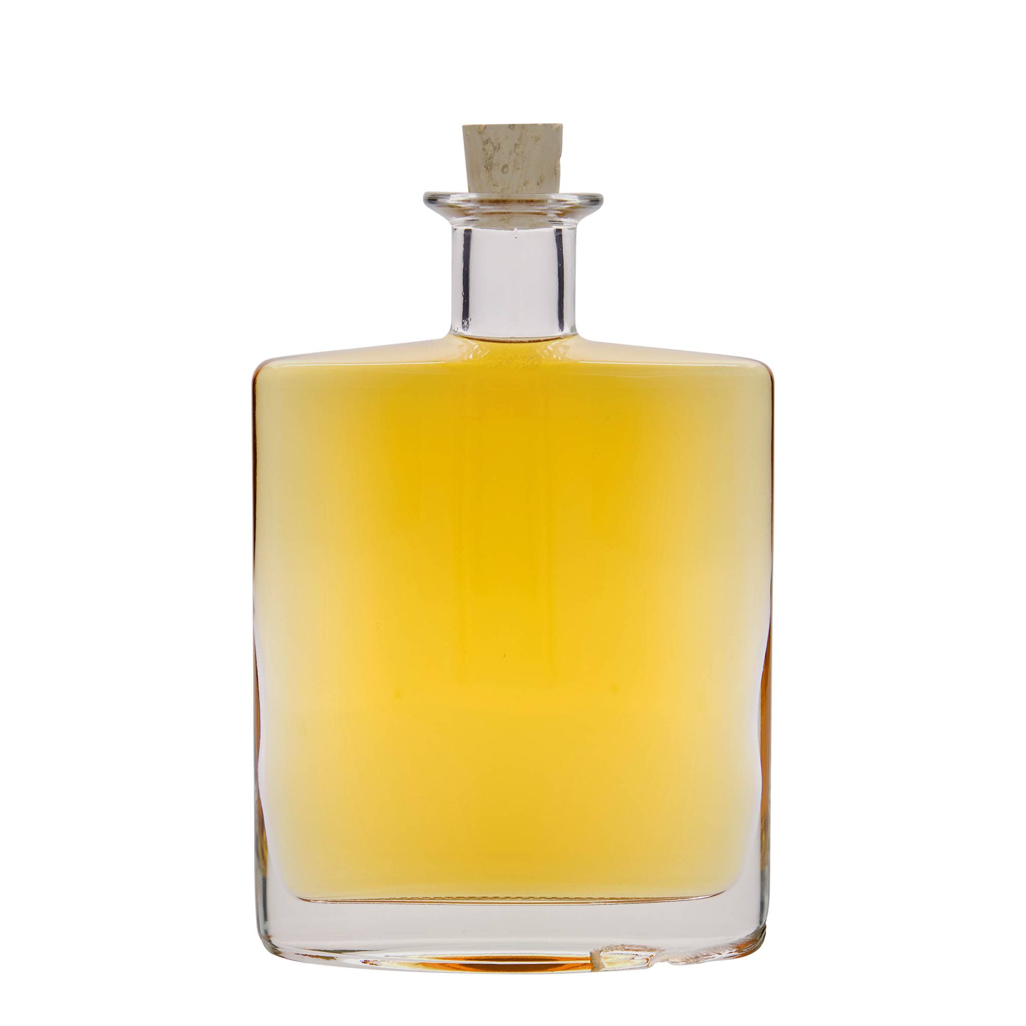 700 ml sklená fľaša „Zorbas“, oválna, hrdlo: korok